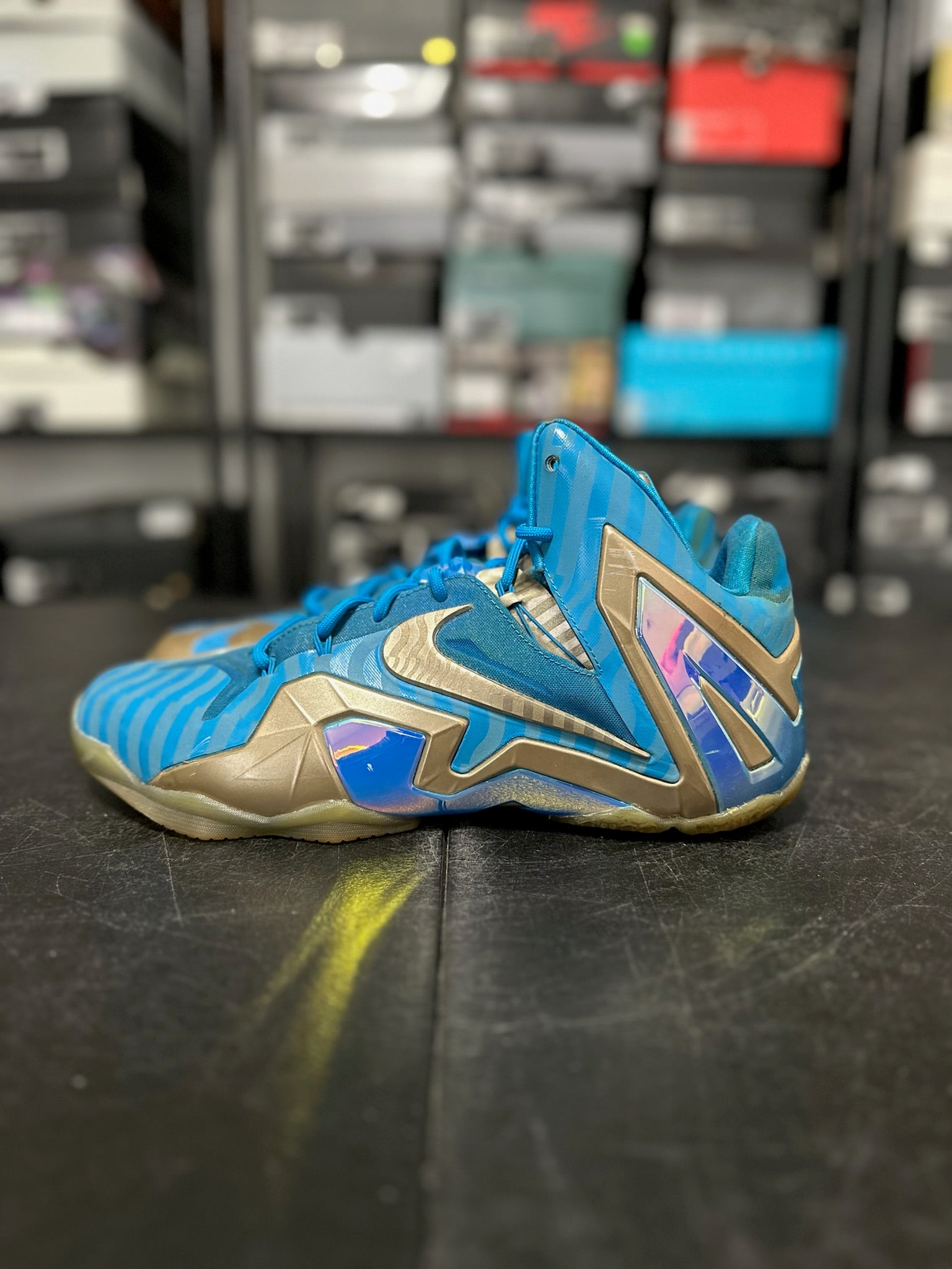 Size 12 - LeBron 11 Elite Maison 3M Blue