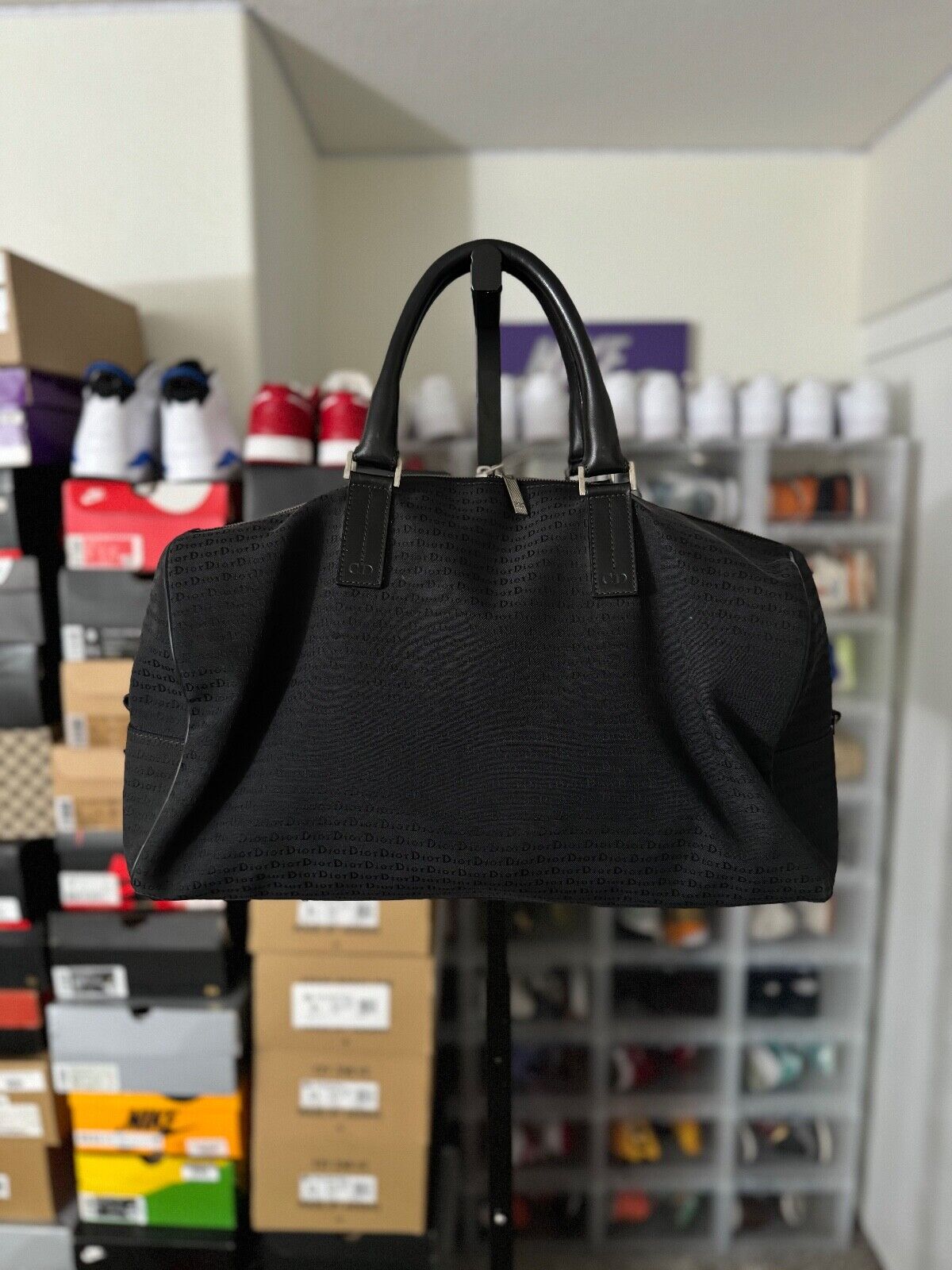 black Dior duffle '18