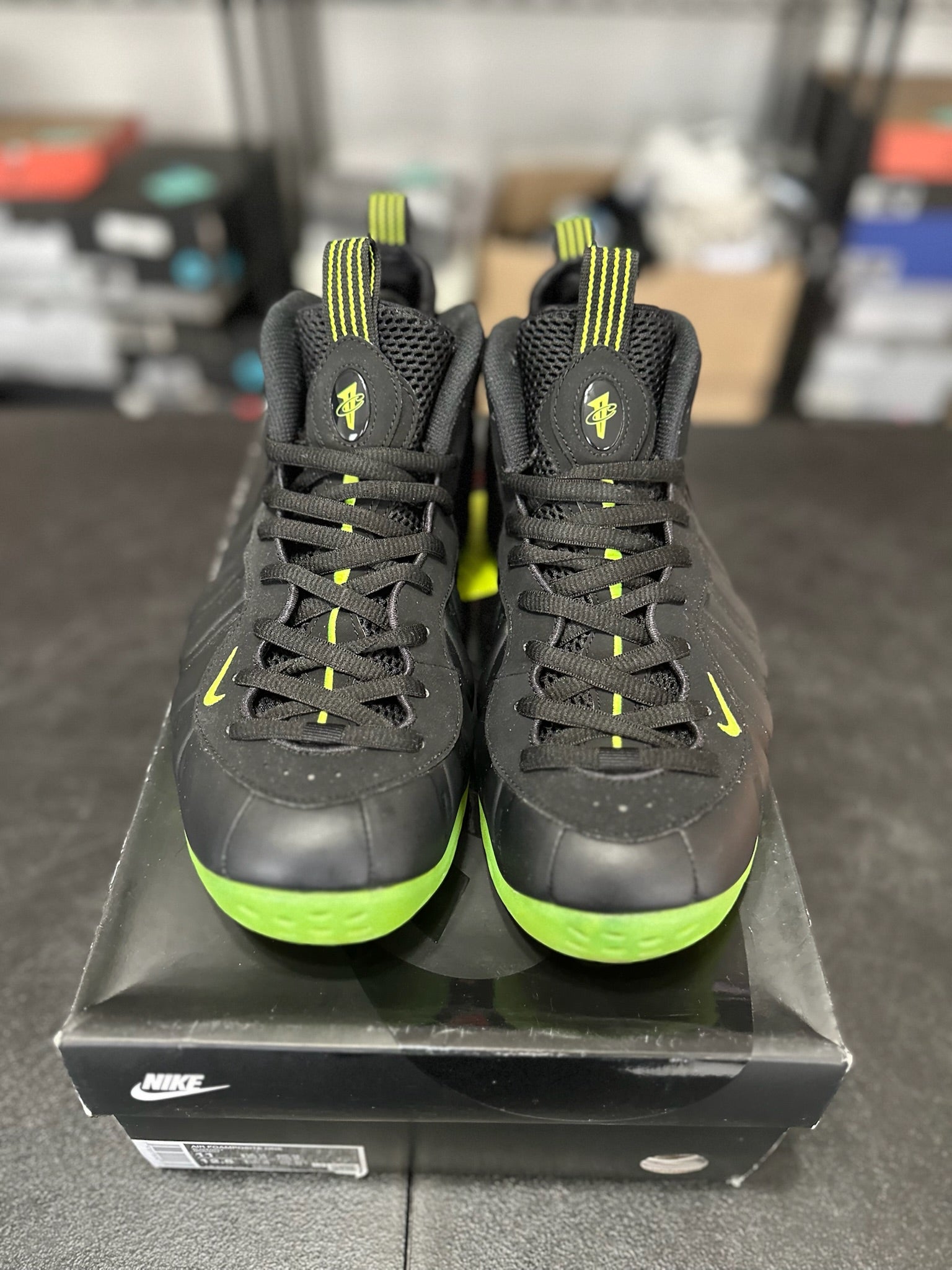 Size 11 - Foamposite 1 Black Volt