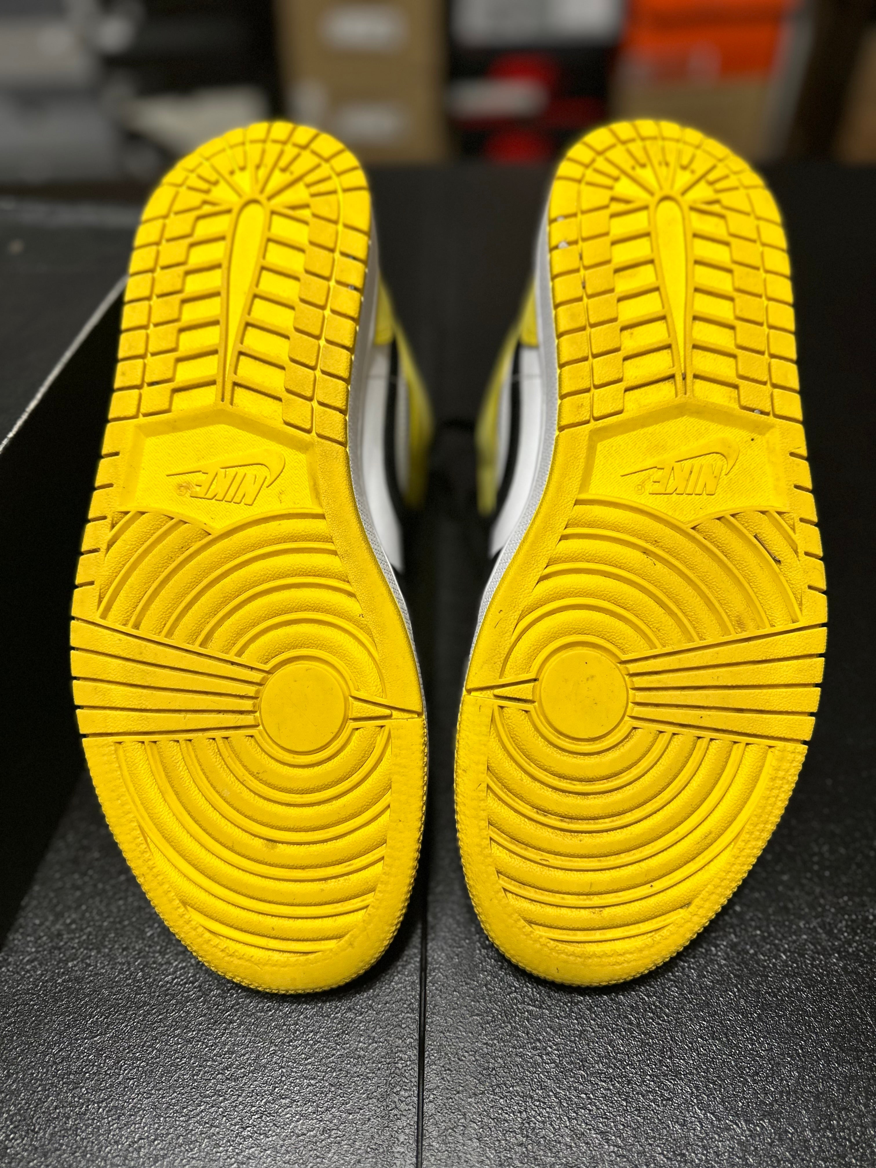 Size 10.5 - J1 mid black yellow white