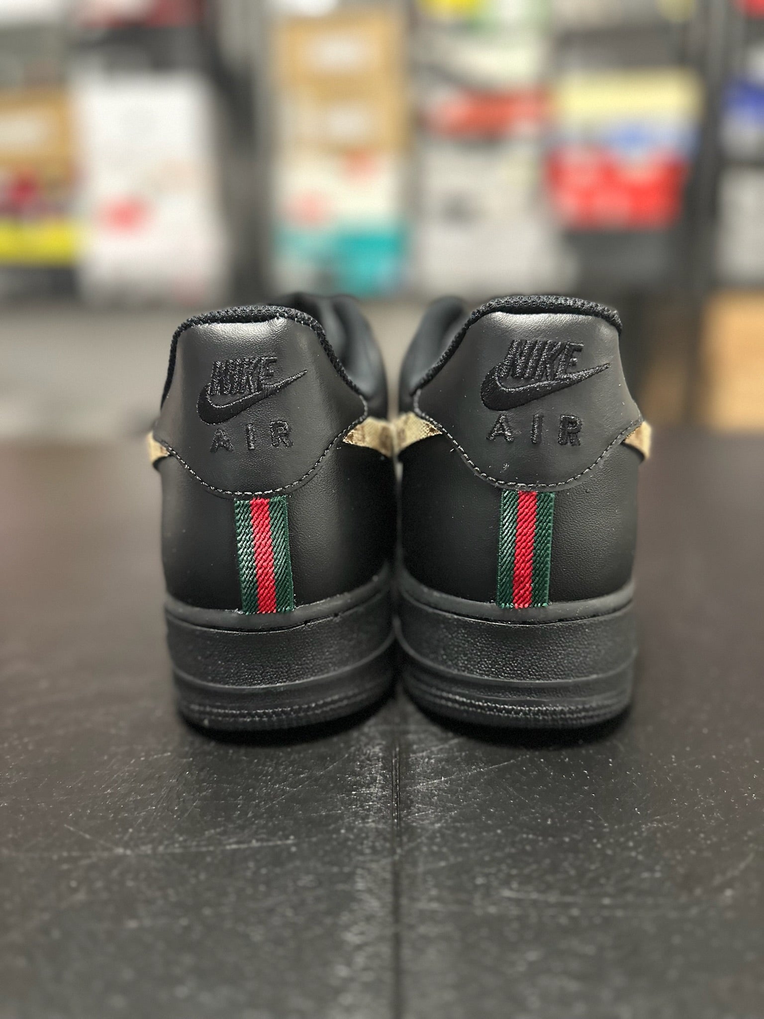 Size 12 - AF 1 Black Gucci Custom
