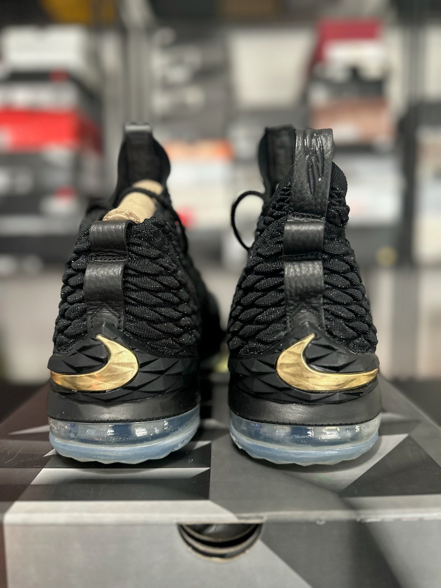 Size 14 - LeBron 15 Black Gold