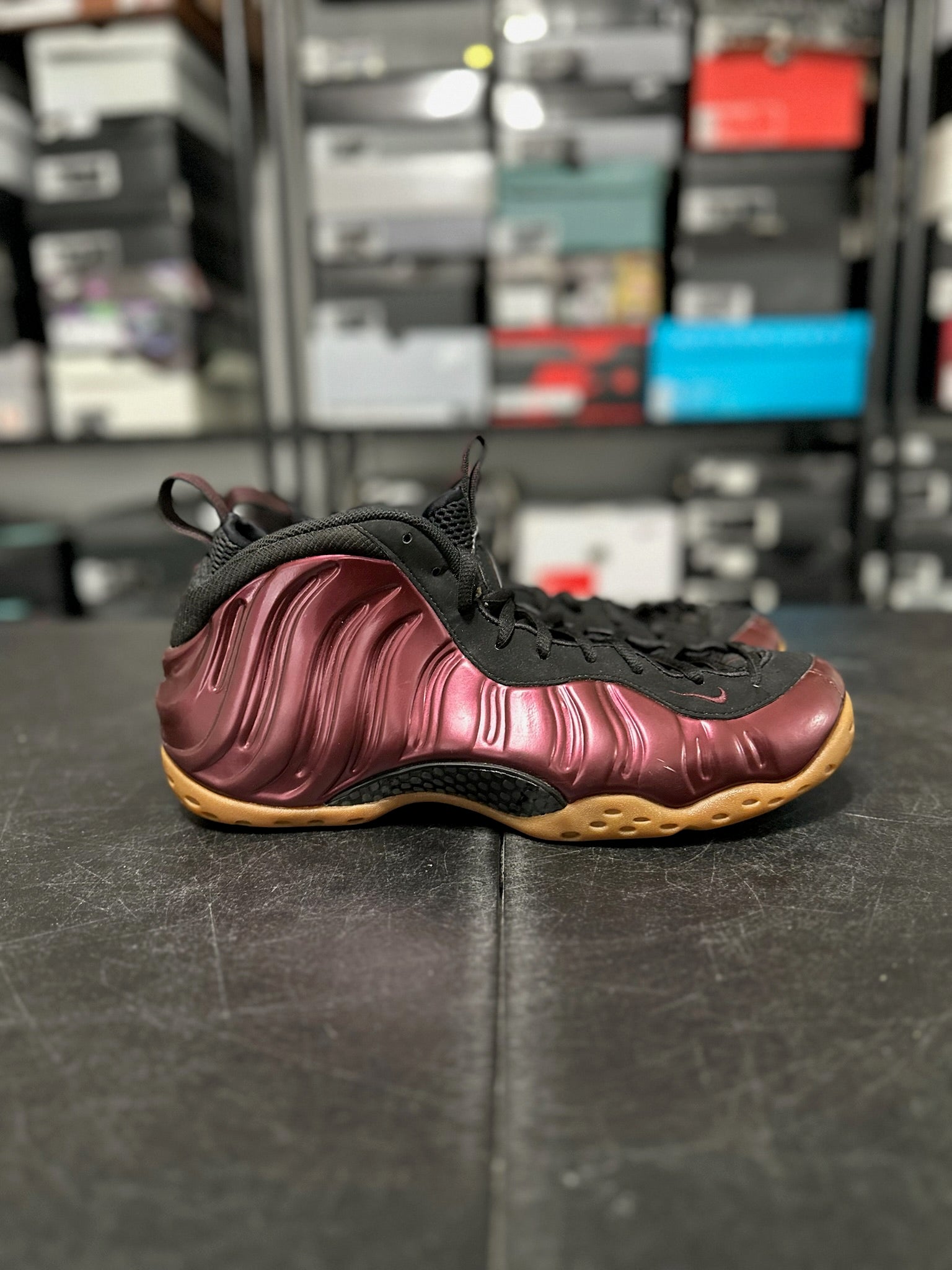Size 13 - Foamposite 1 Maroon