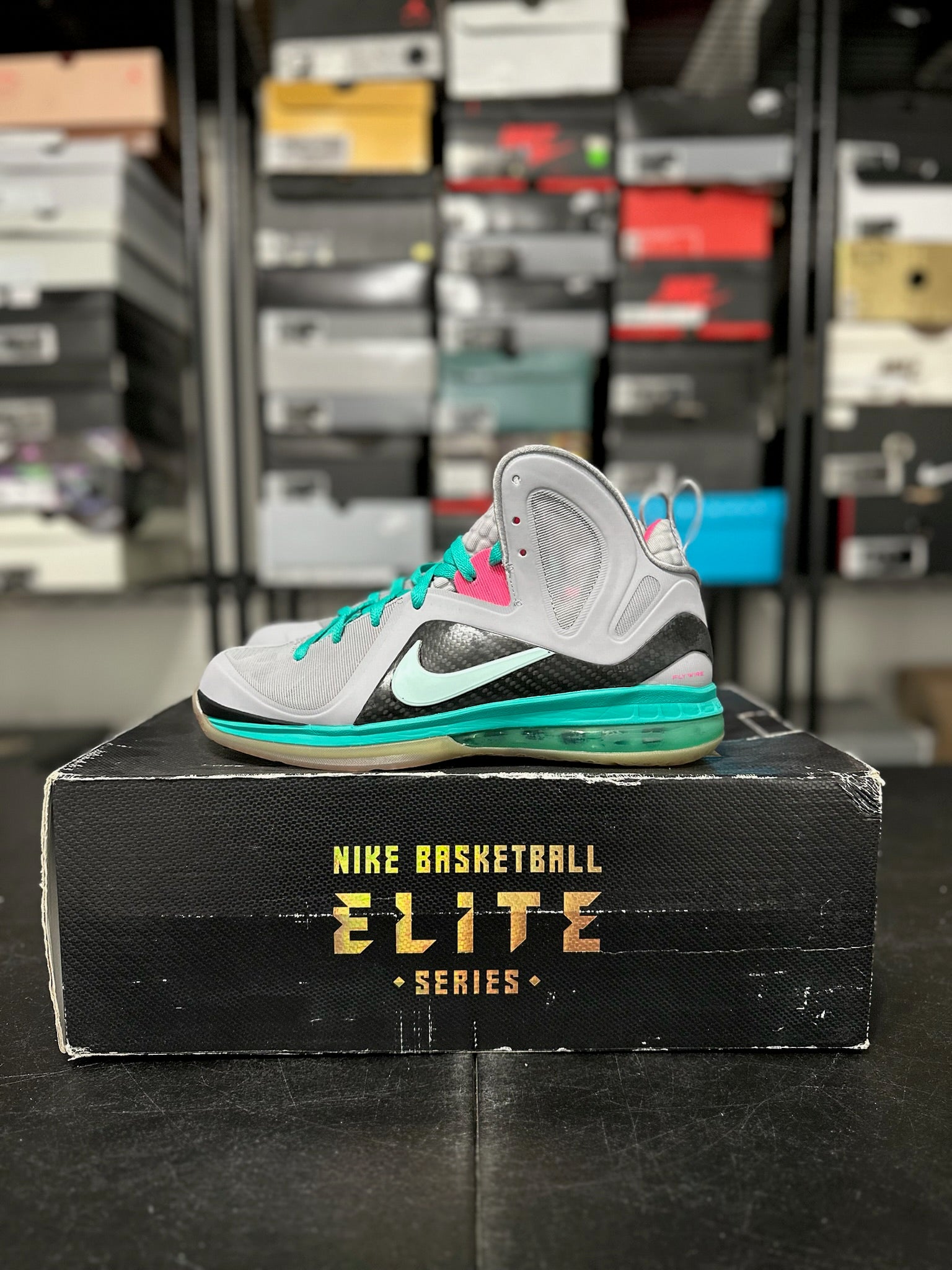 Size 9.5 - LeBron 9 PS Elite South Beach