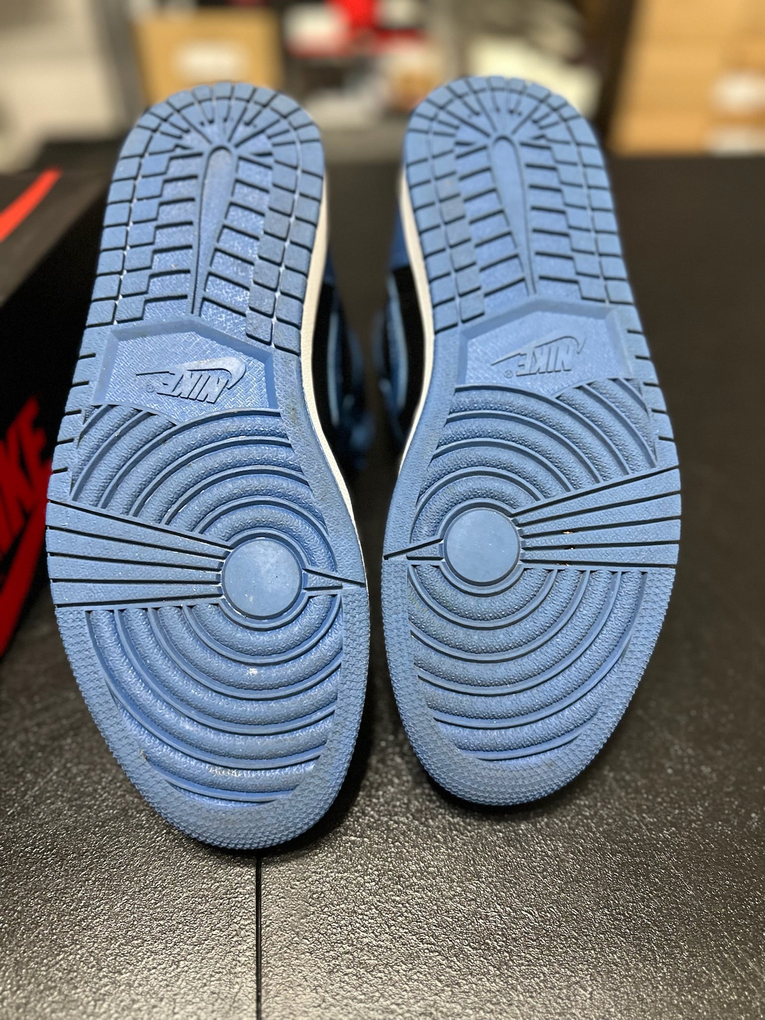 Size 10.5 - J1 High Dark Marina Blue