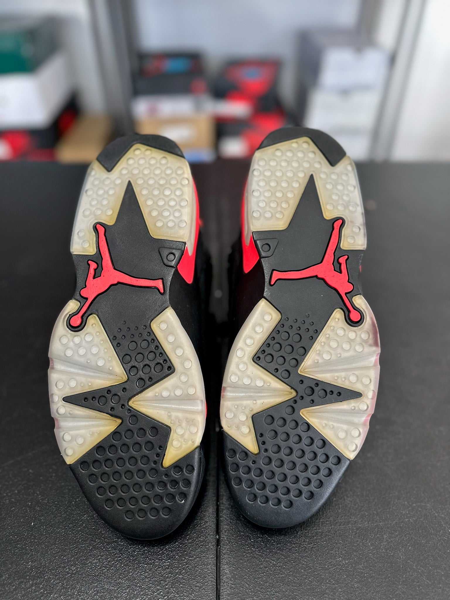 Size 10.5 - J6 Infrared Black DS