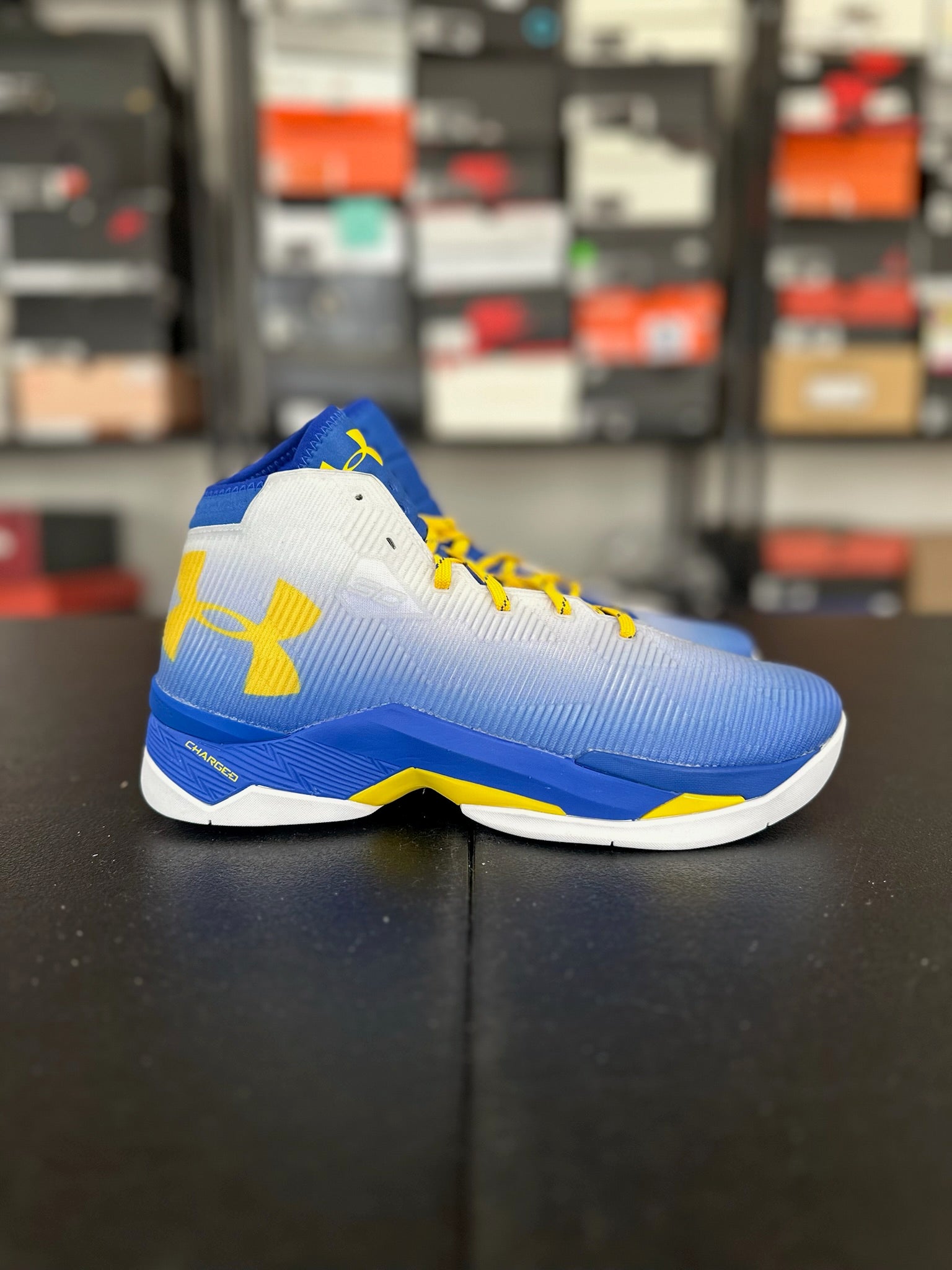 Size 9.5 - Curry 2.5 Blue/White DS