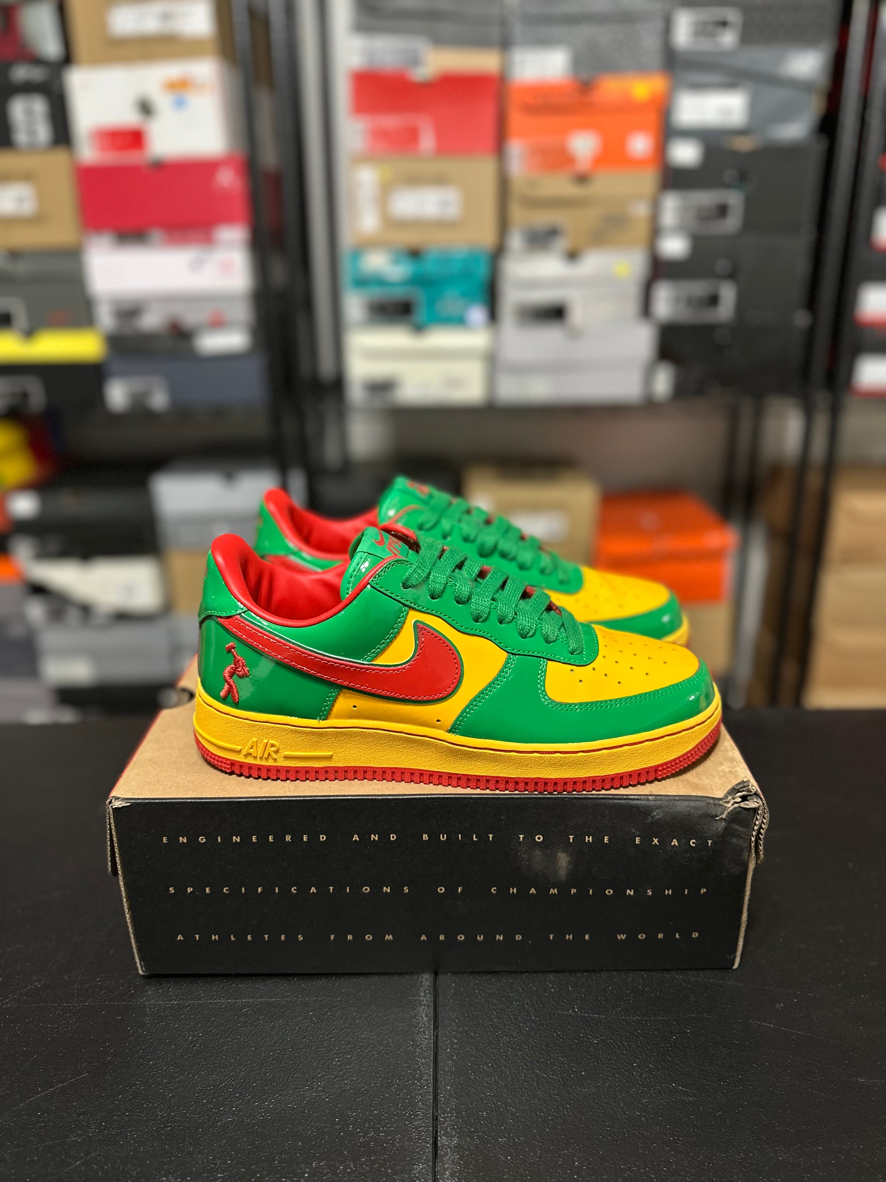 Size 10.5 - AF1 x lil yachty concrete boys - lucky green
