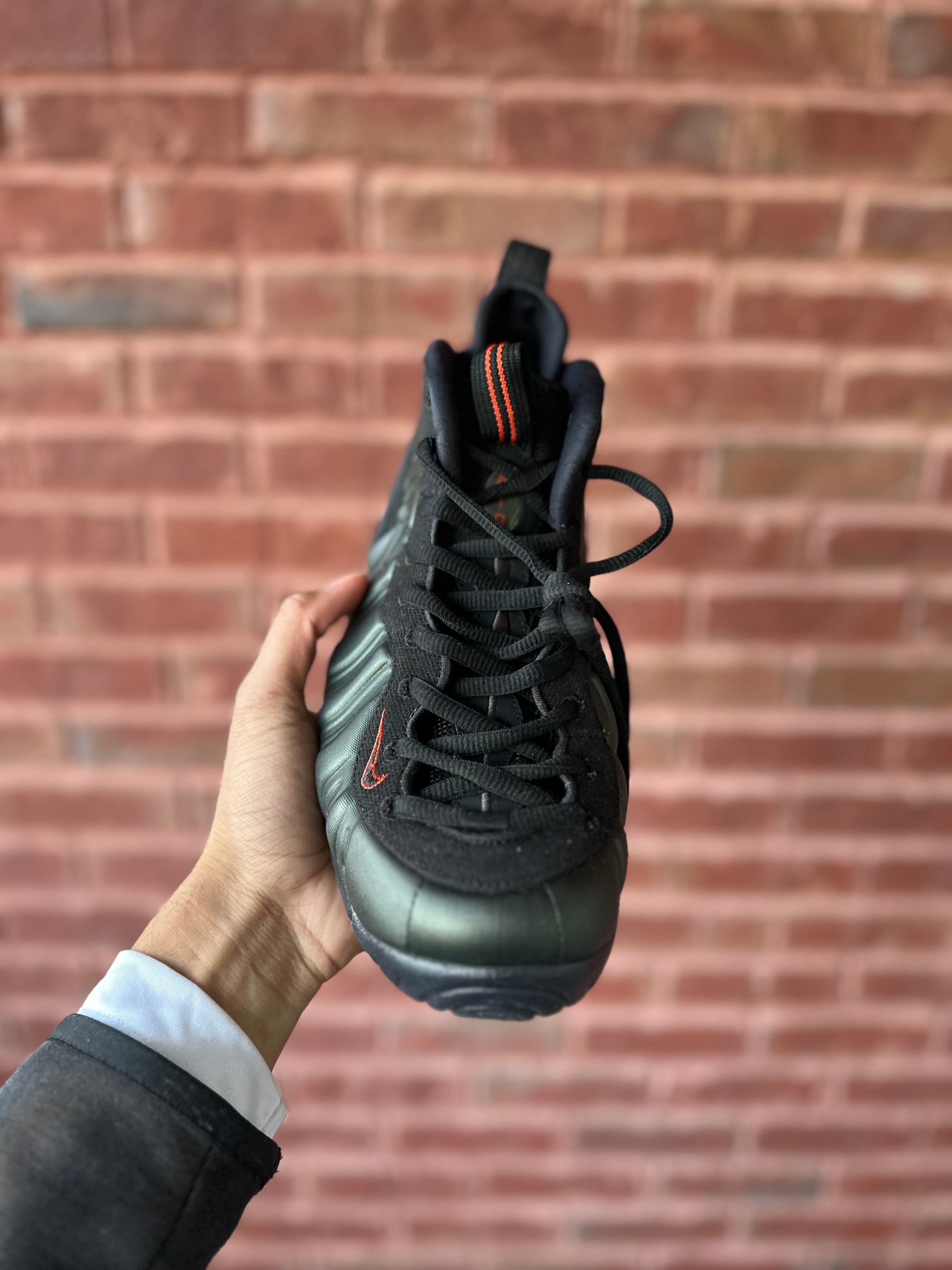 Size 9.5 - air foamposite pro sequoia