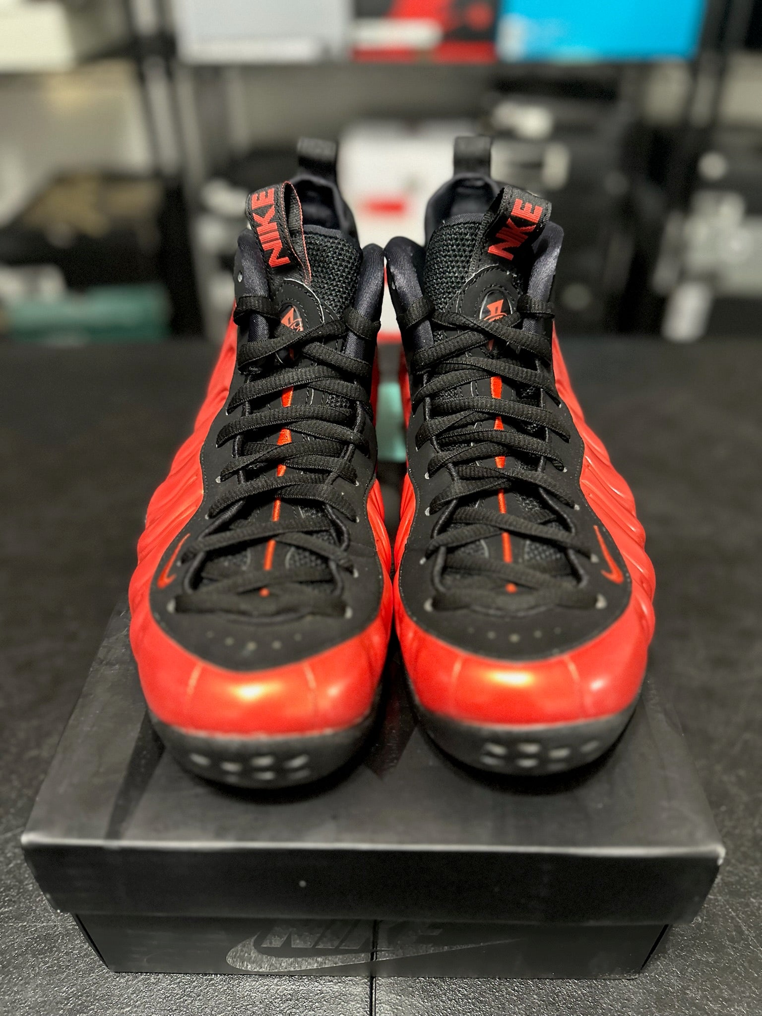Size 9 - Foamposite 1 Habanero Red