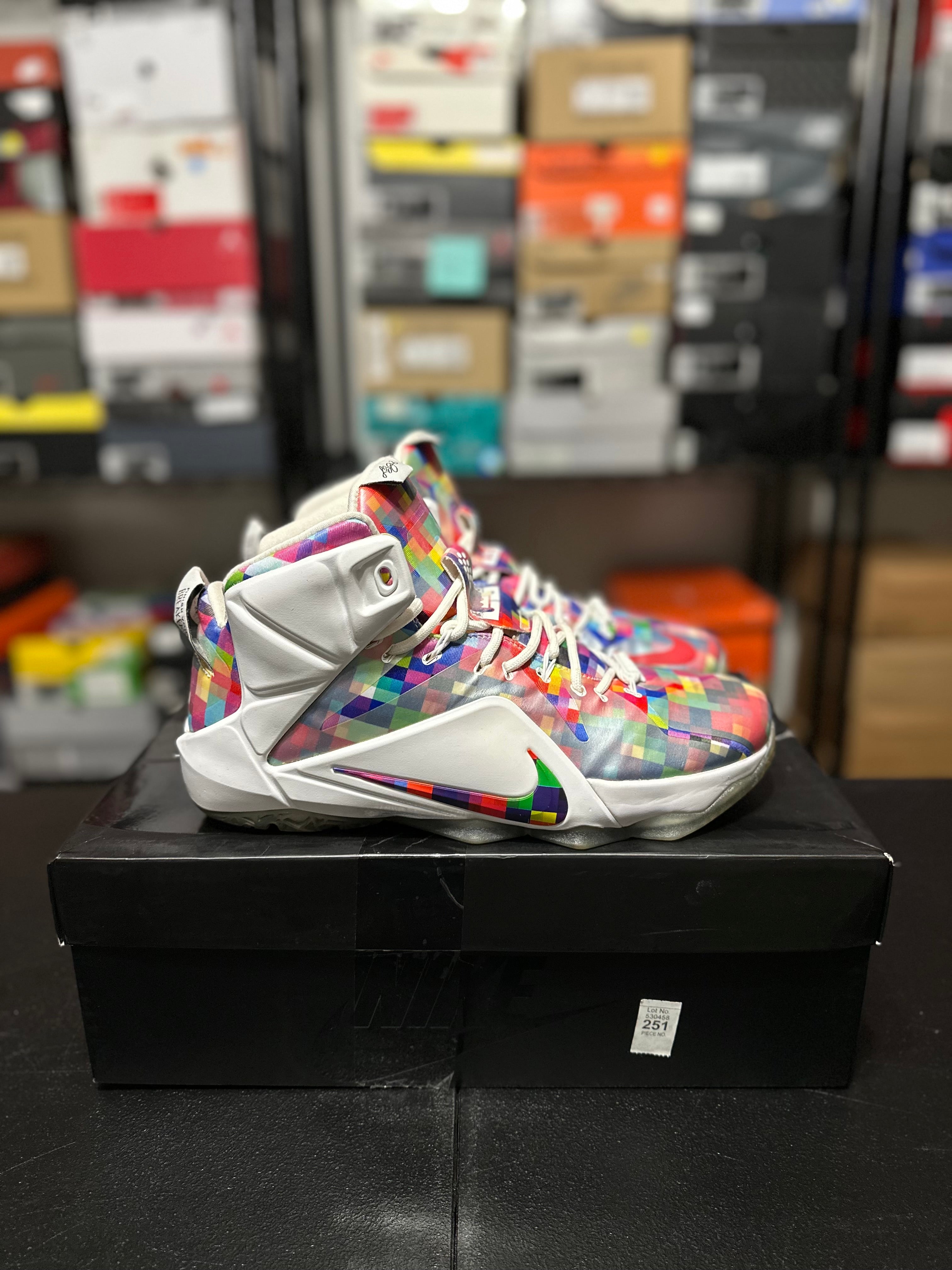 Size 9.5 - LeBron 12 prism