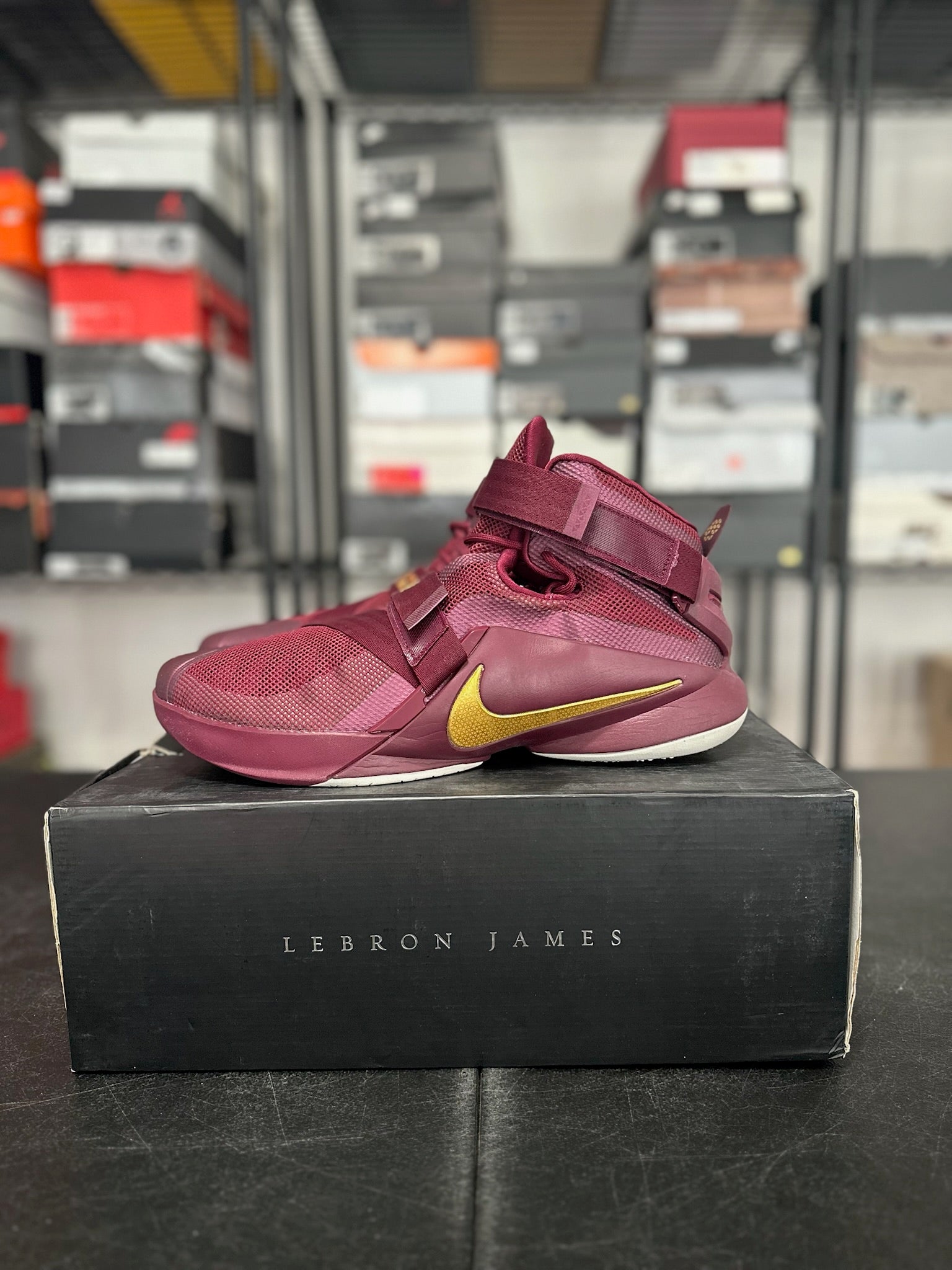 Size 14 - LeBron Soldier 9 Deep Garnet
