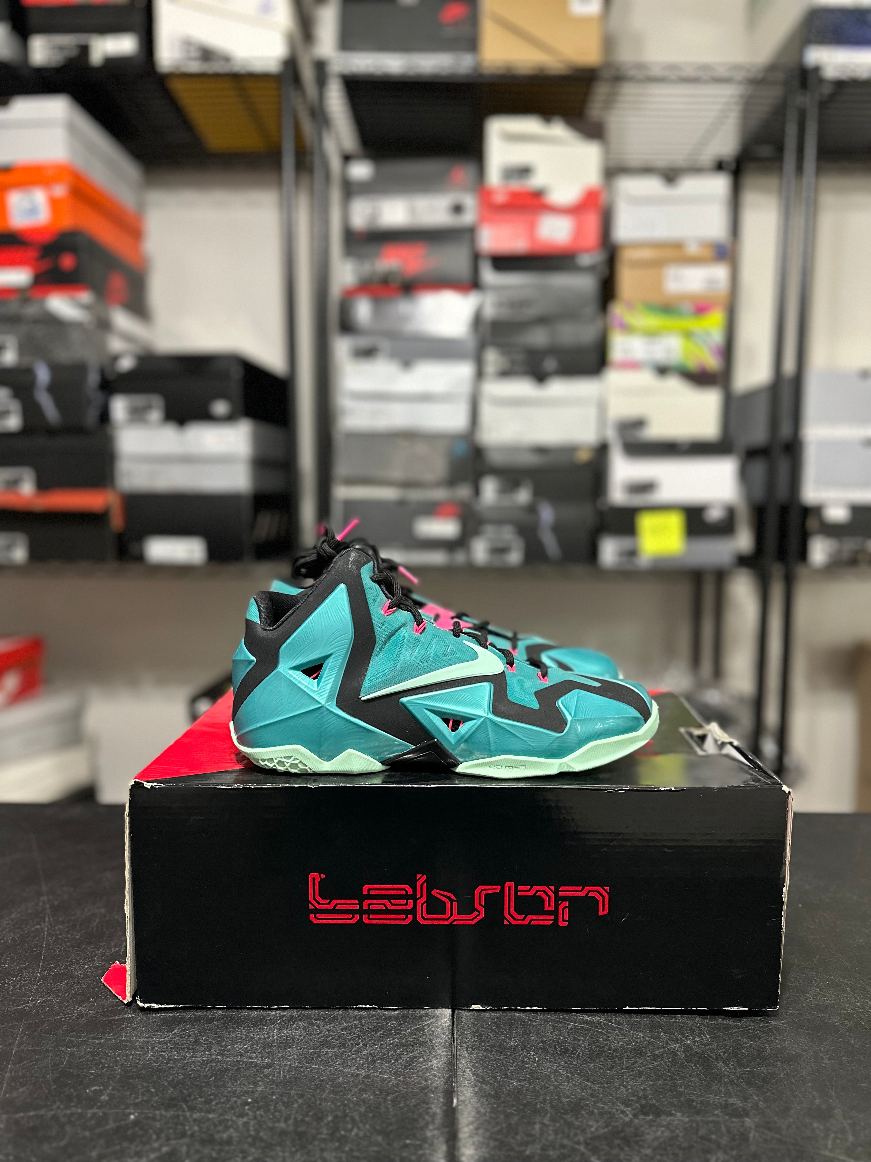 Size 10 - LeBron 11 south beach