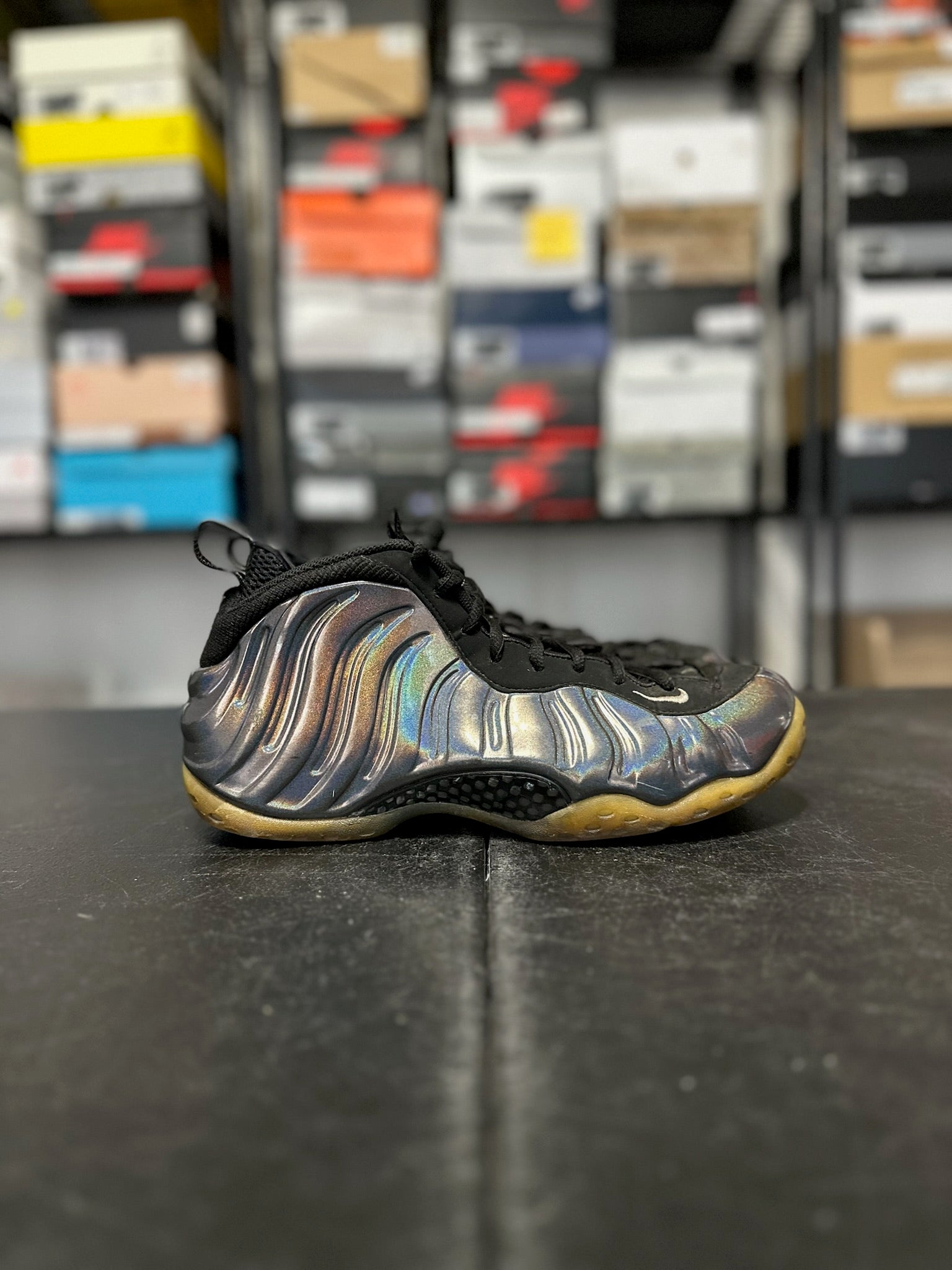 Size 9.5 - Foamposite 1 Hologram