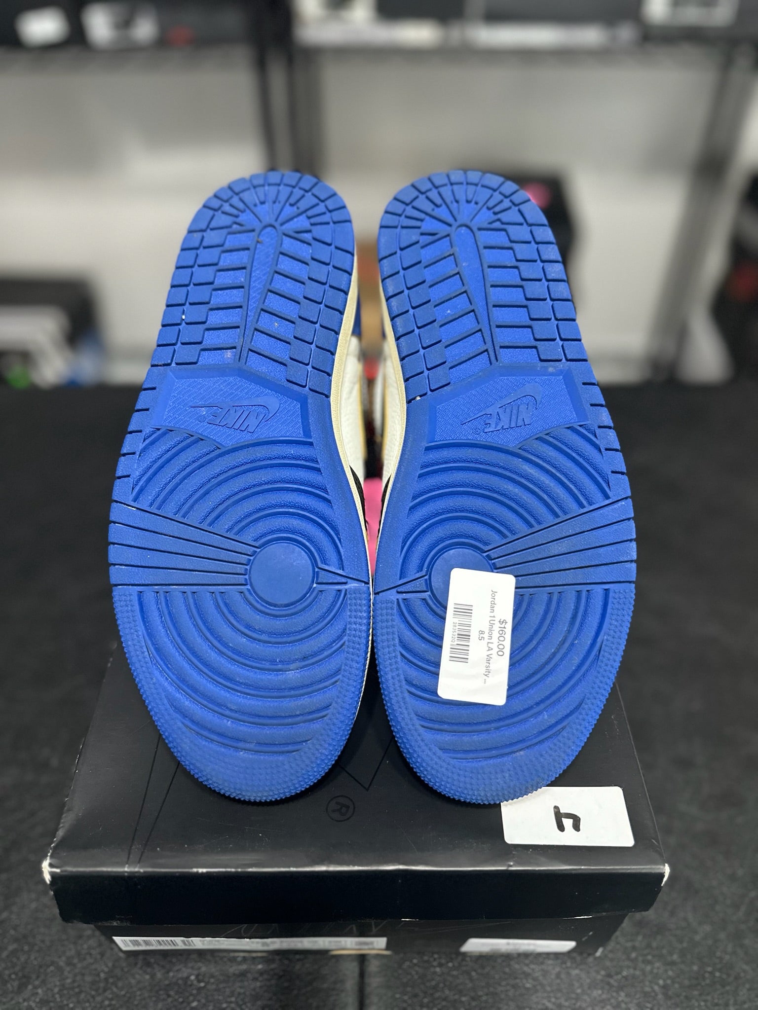 Size 8.5 - J1 Fragment x Union LA Varsity Red Sport Royal