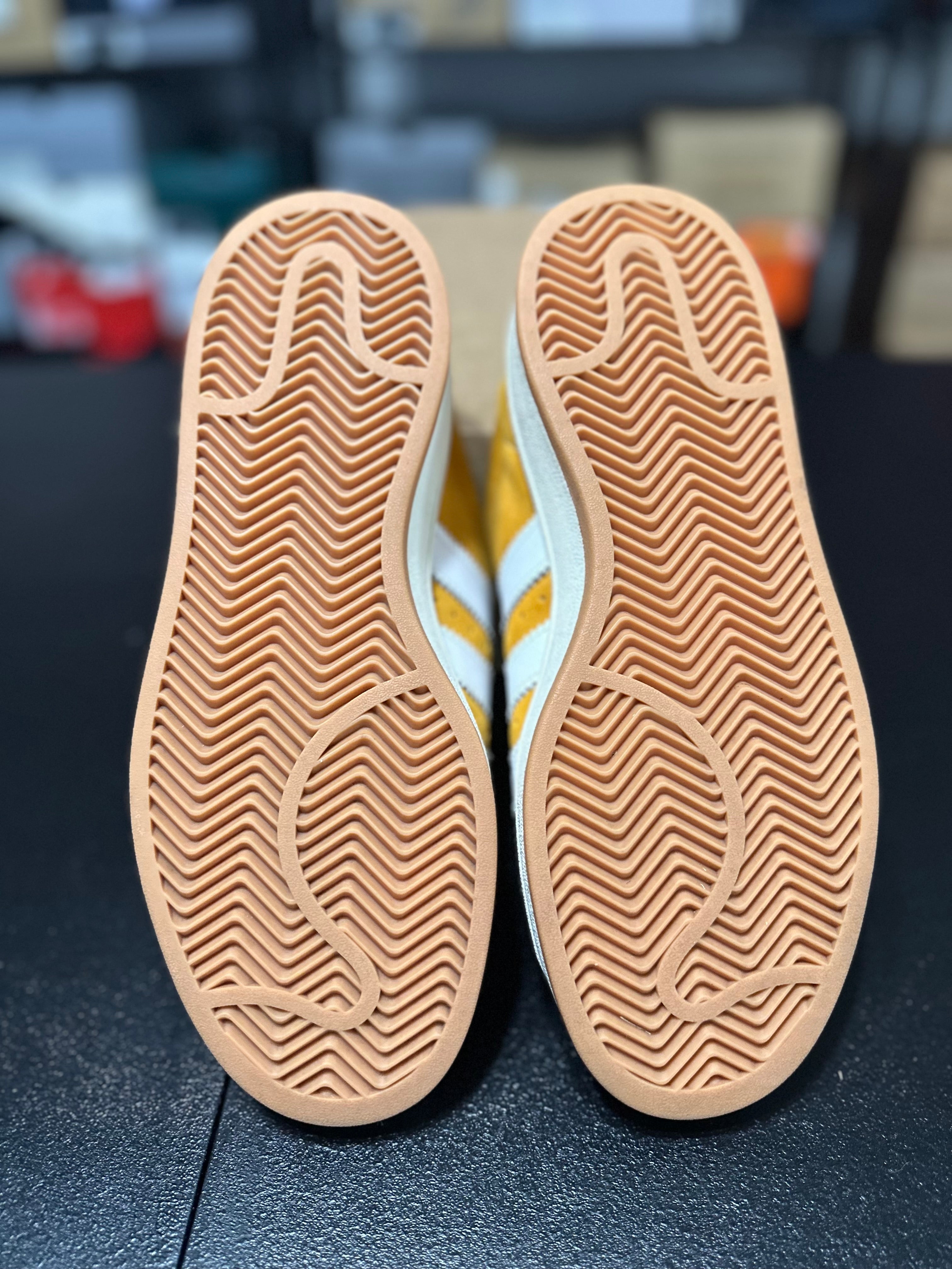 Size 8 - adidas campus 00s mustard gum