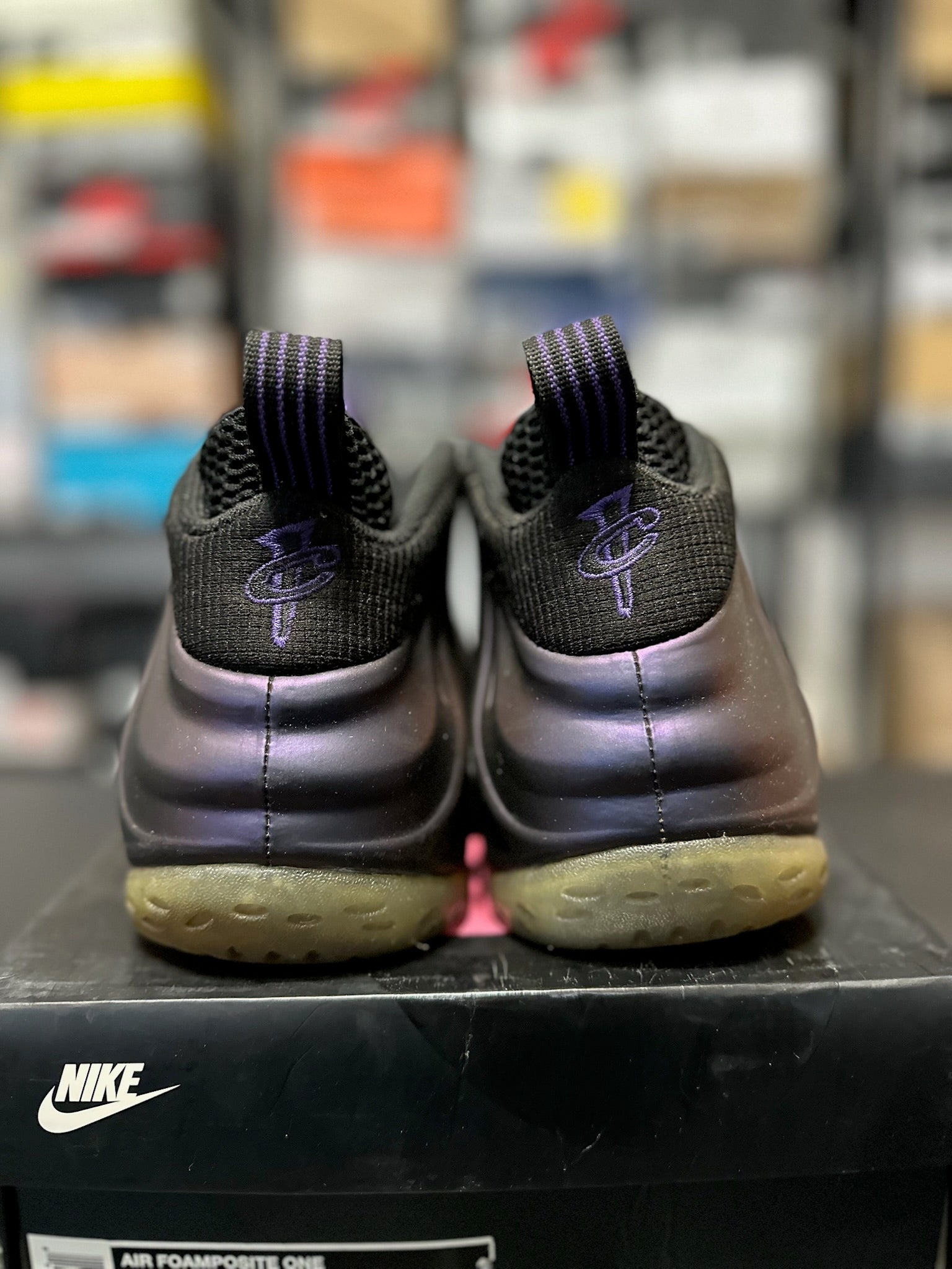 Size 10 - Foamposite 1 Eggplant