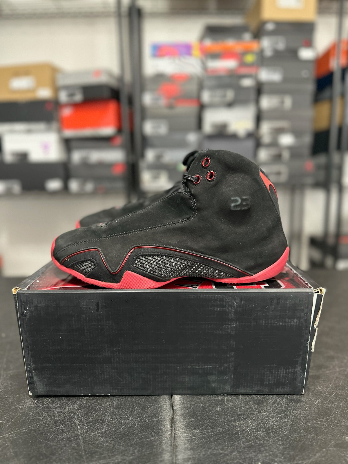 Size 11.5 - J21 black varsity red