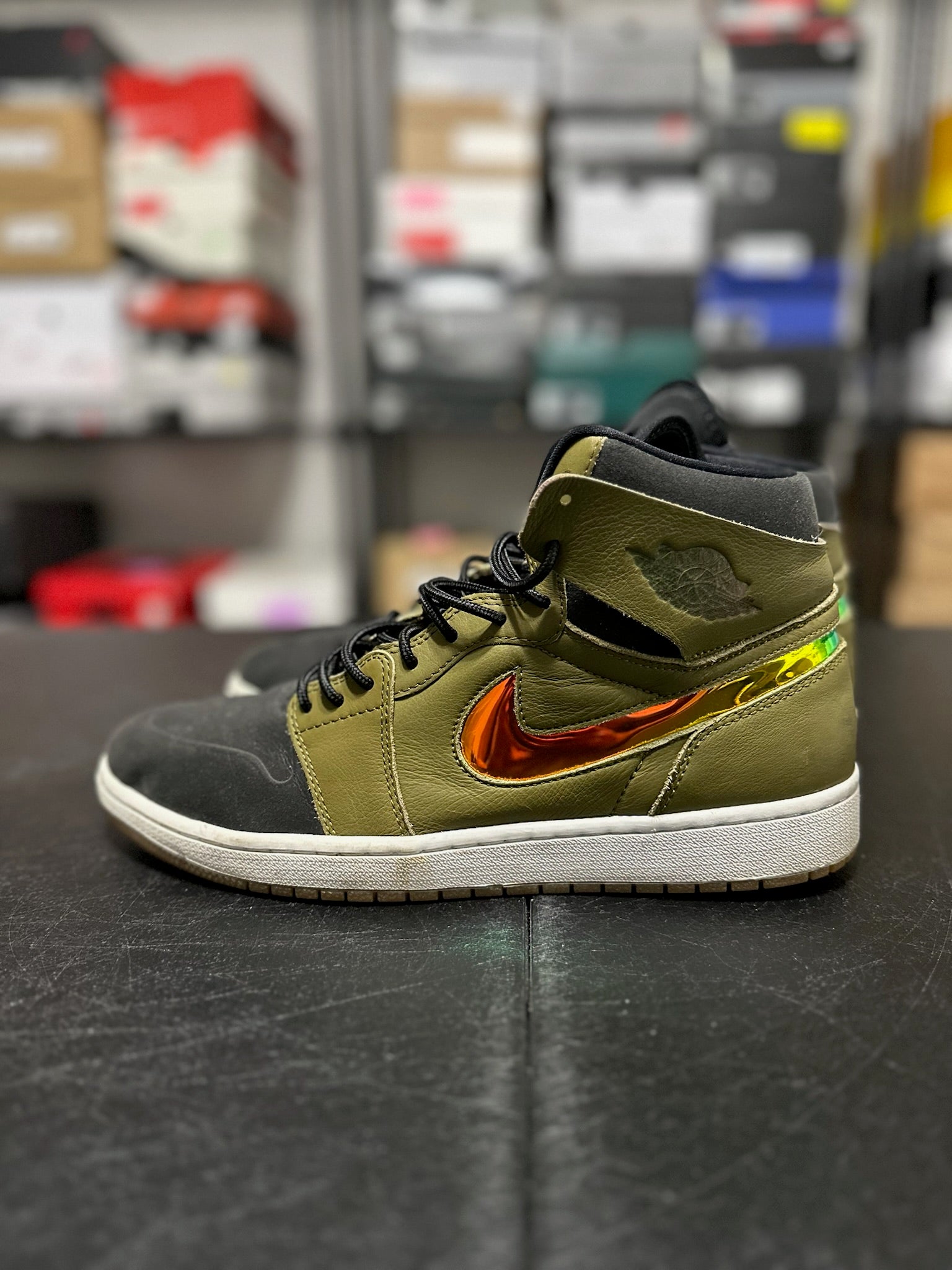 Size 12 - J1 High Nouveau Militia Green