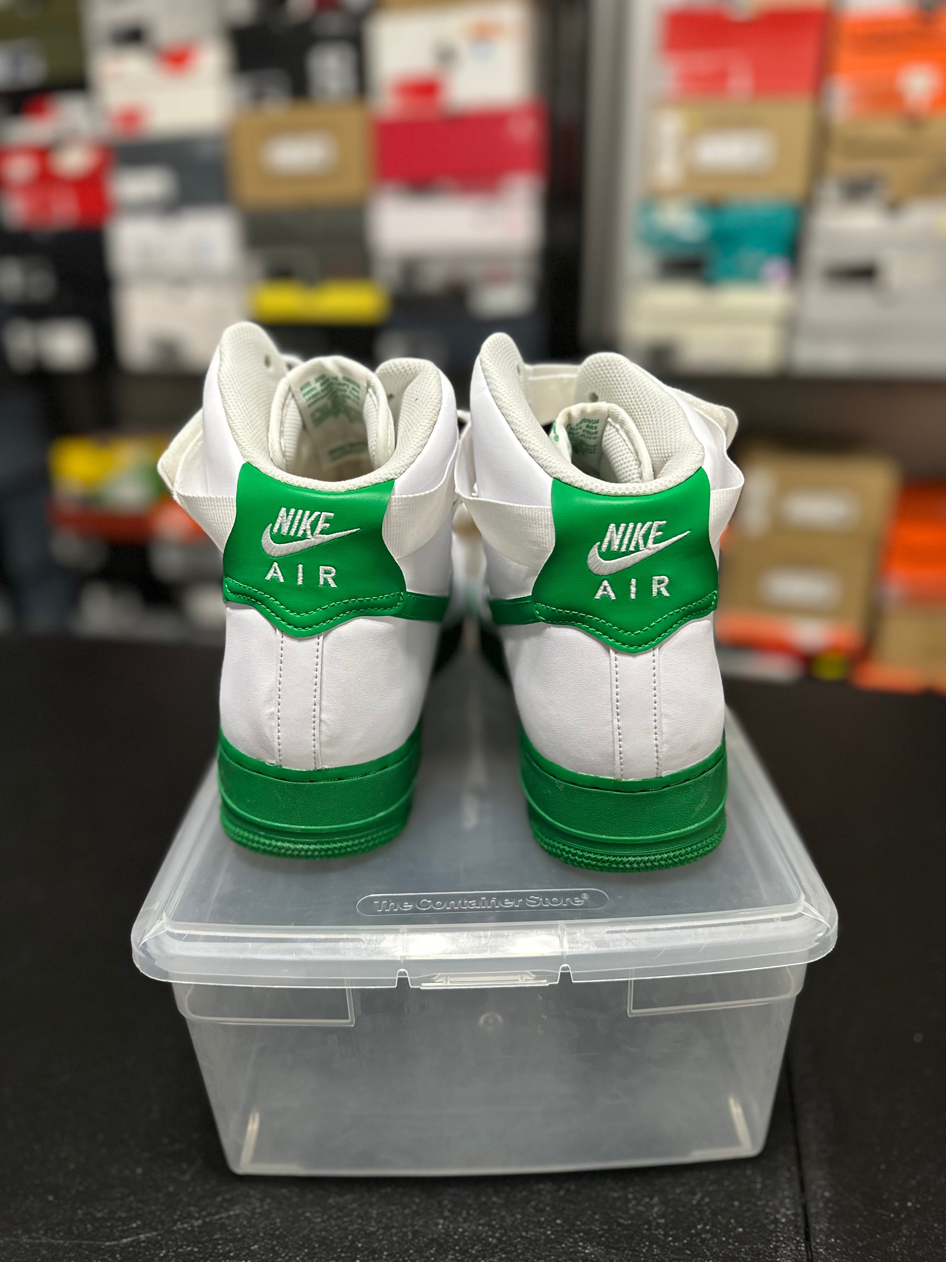 Size 13 - AF1 High lucky green