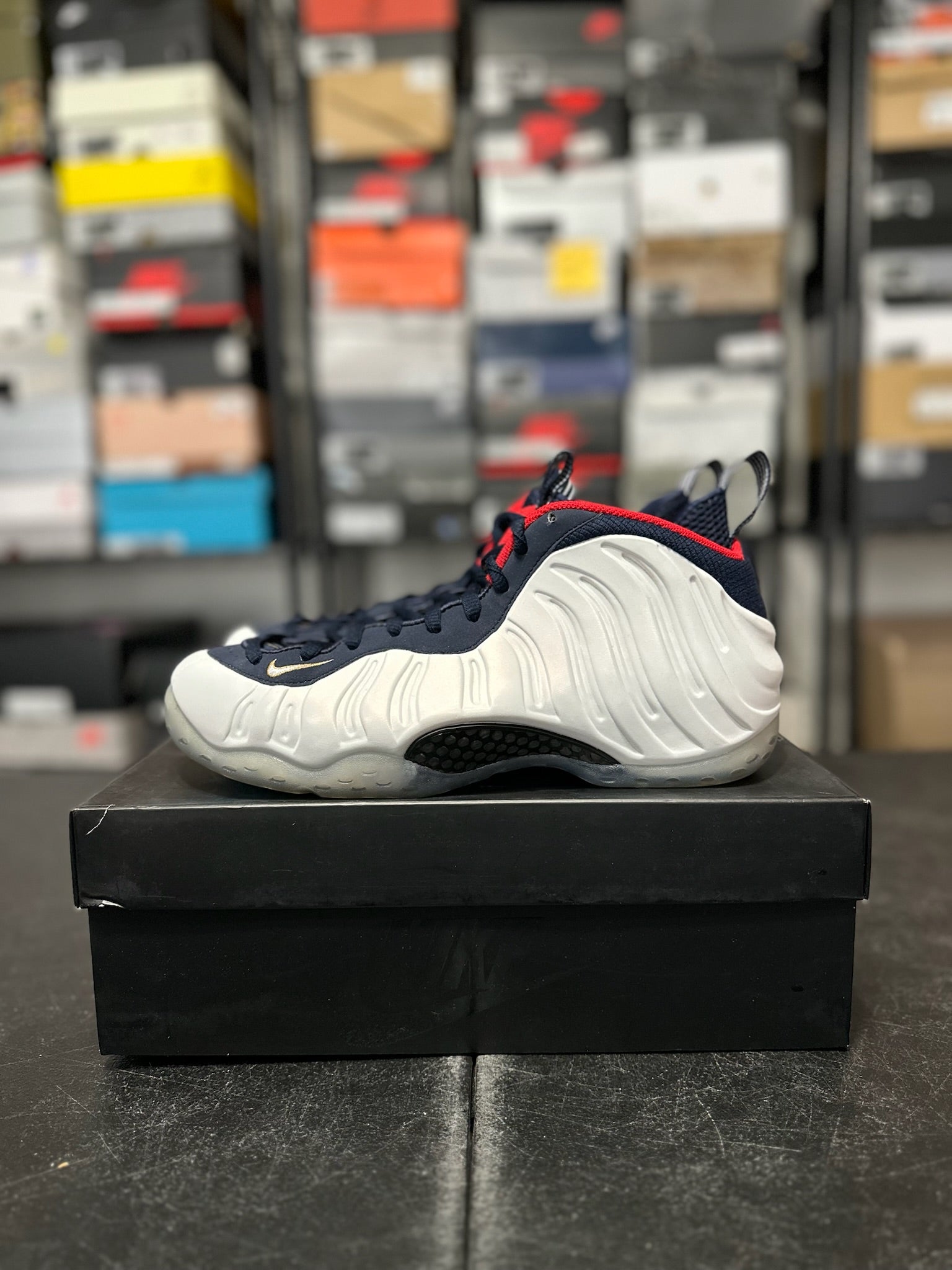 Size 9.5 - Foamposite 1 Olympic
