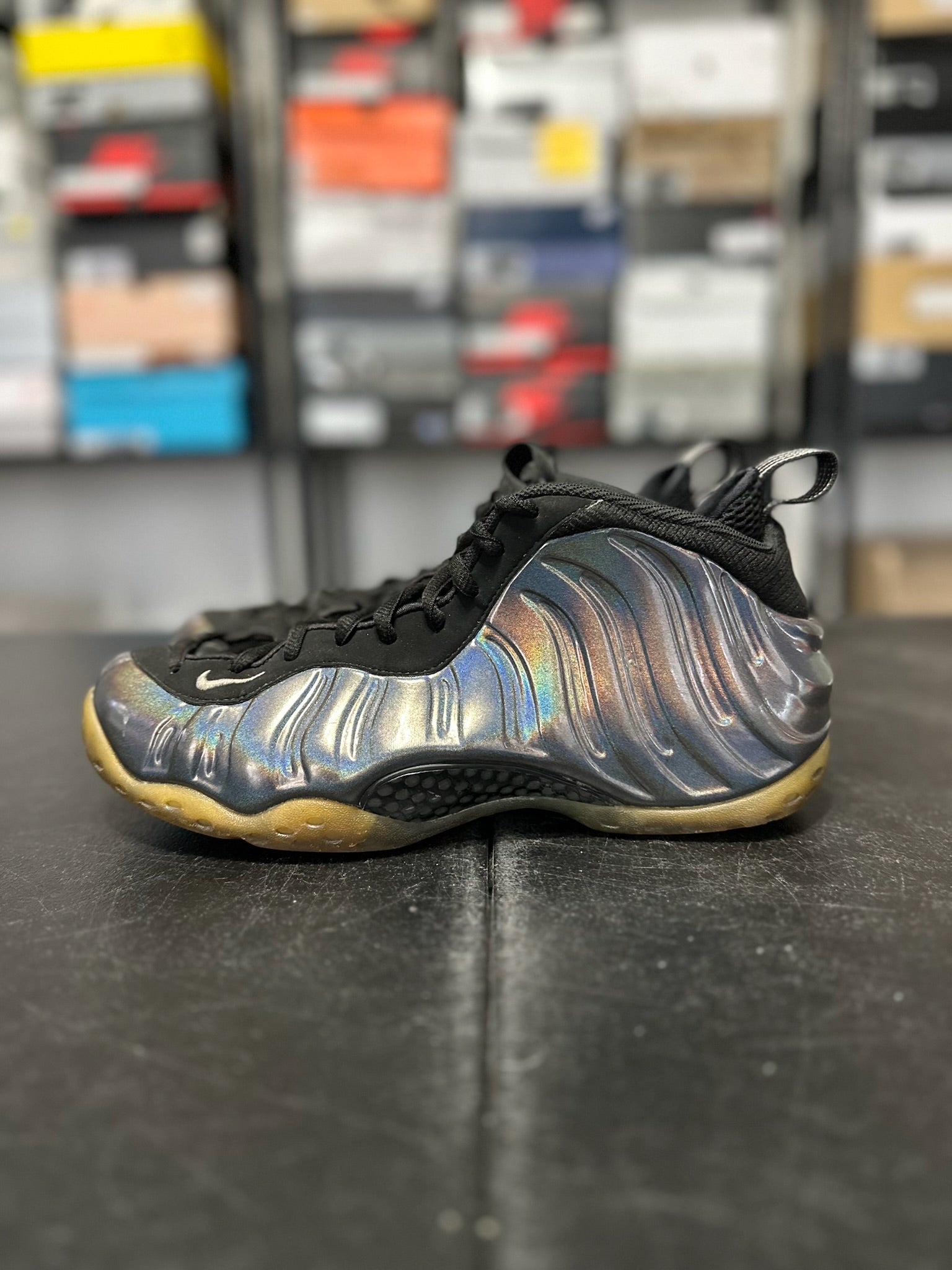 Size 9.5 - Foamposite 1 Hologram