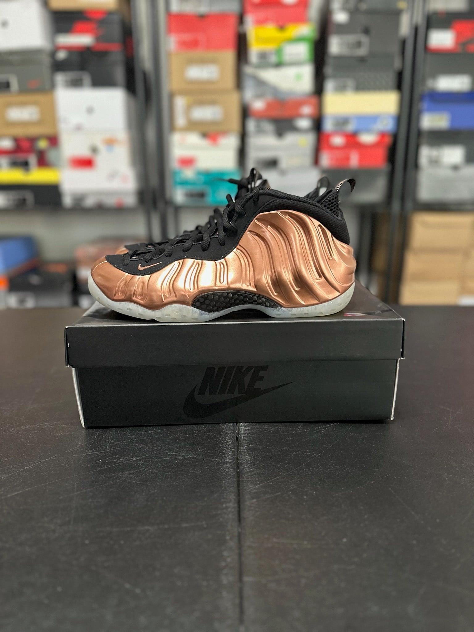 Size 9.5 - Foamposite Copper