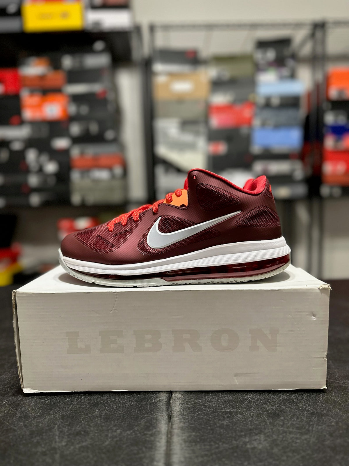 Size 9 - LeBron 9 low cherry