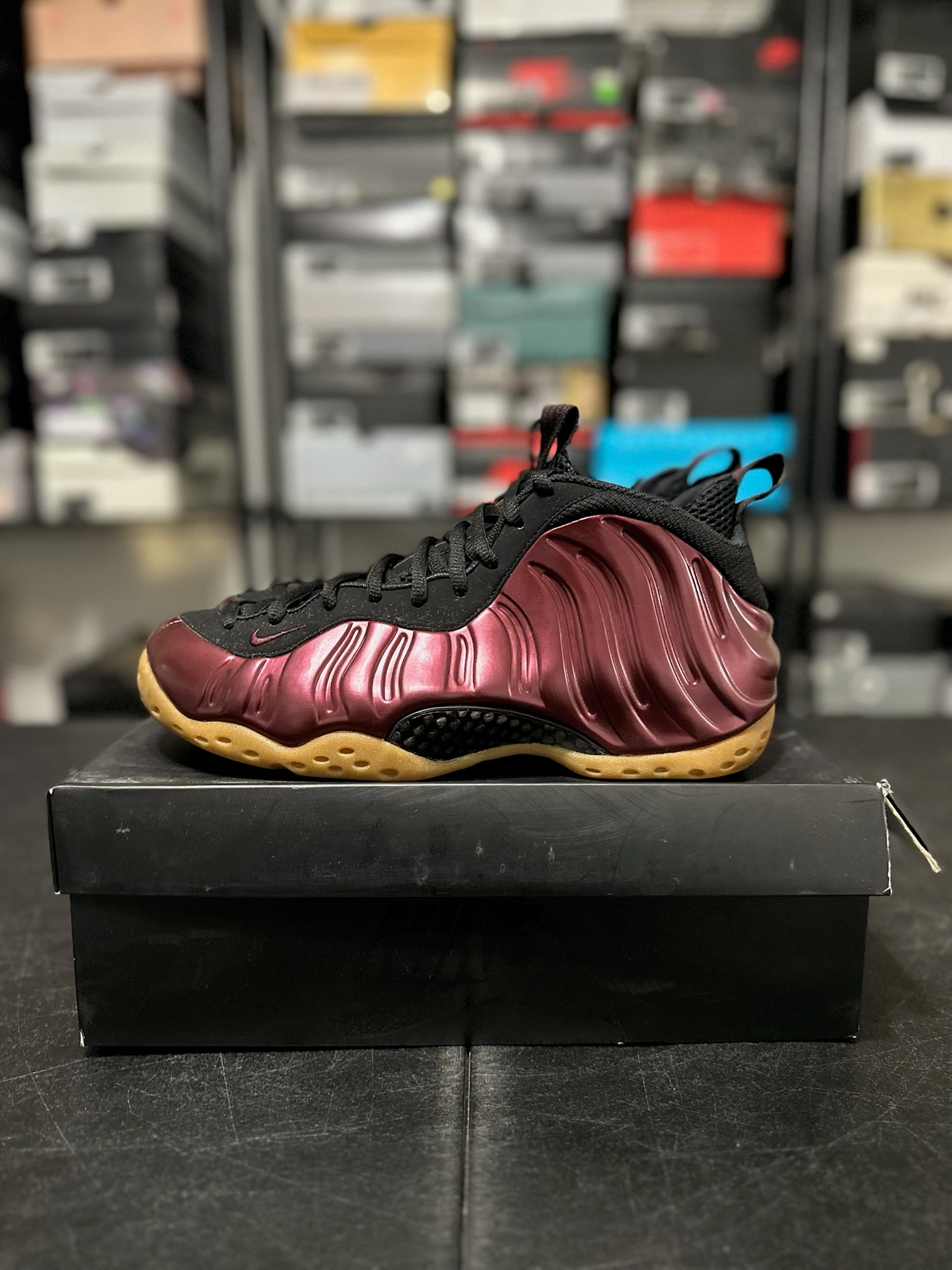 Size 9.5 - Foamposite 1 Maroon