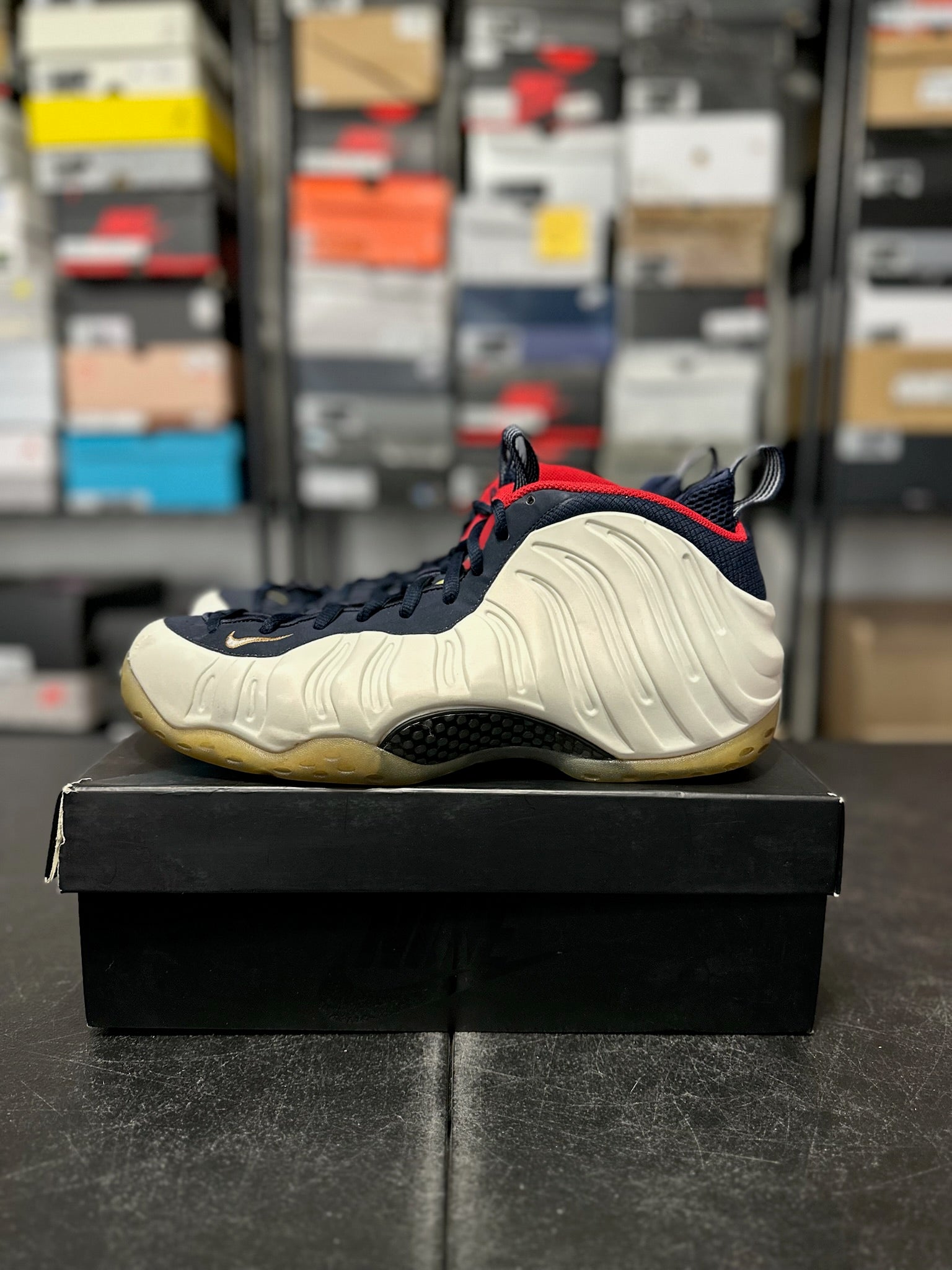 Size 12 - Foamposite 1 Olympic