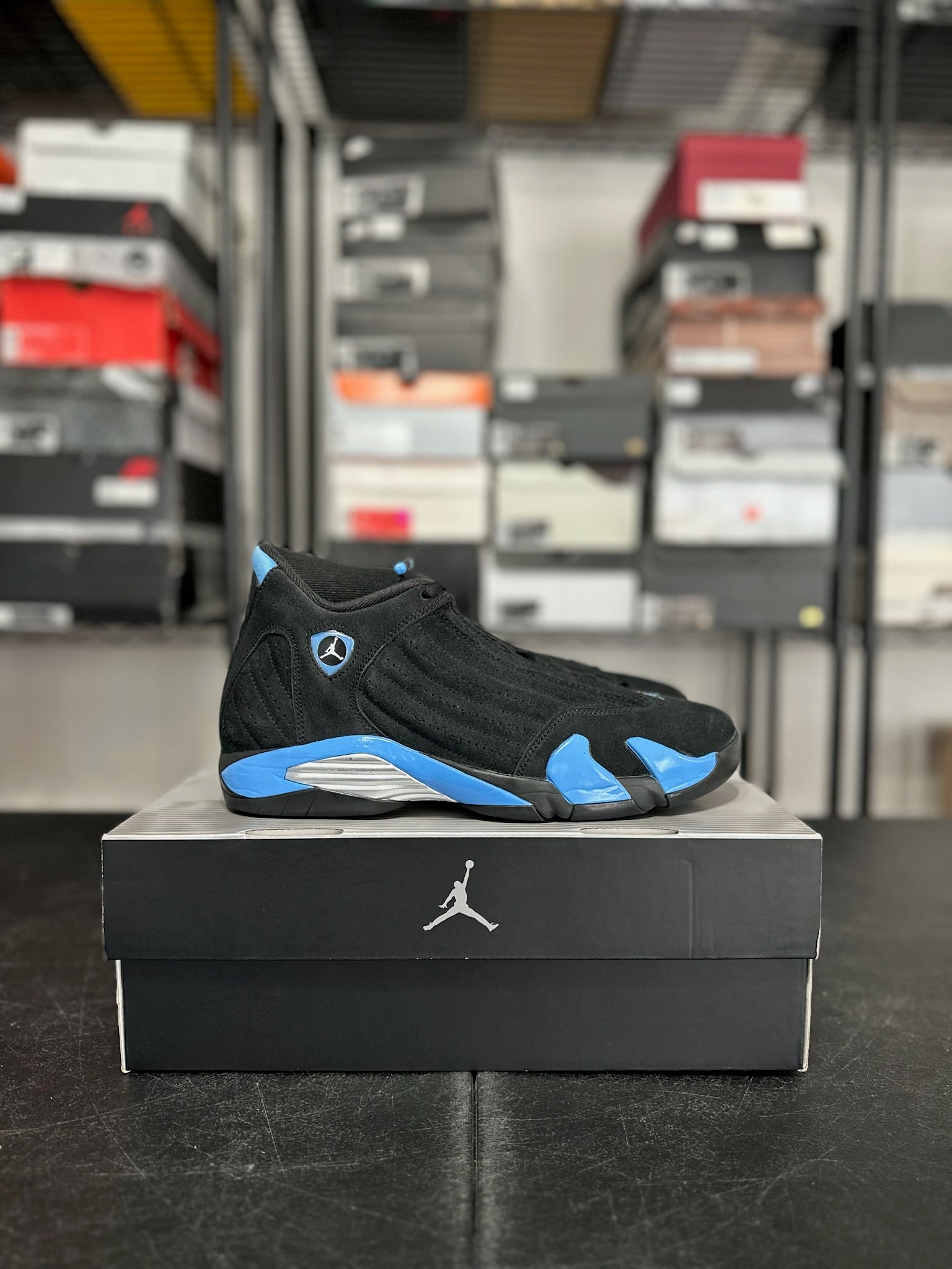 Size 11 - J14 Black University Blue