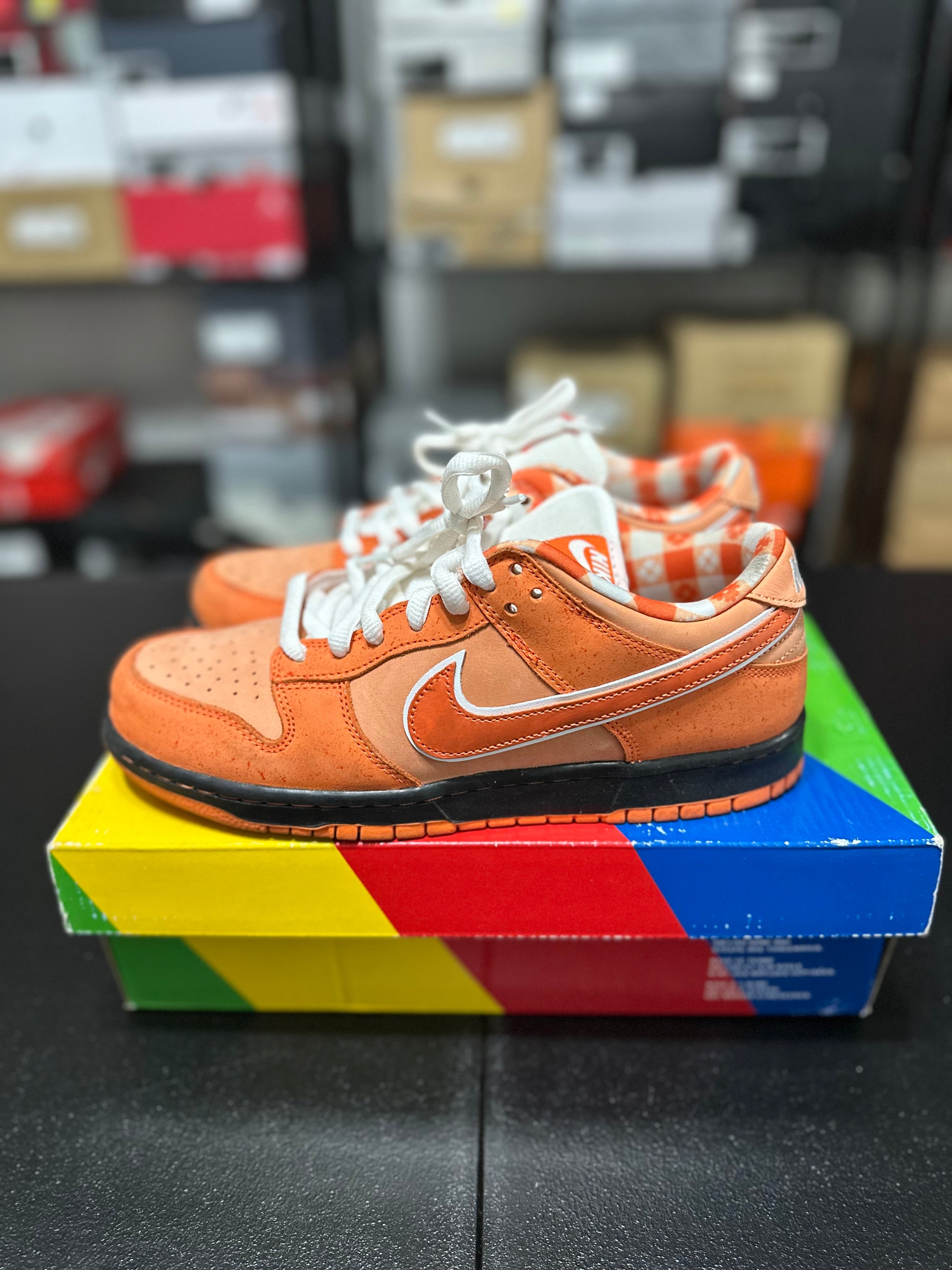 Size 8.5 - Dunk low orange lobster
