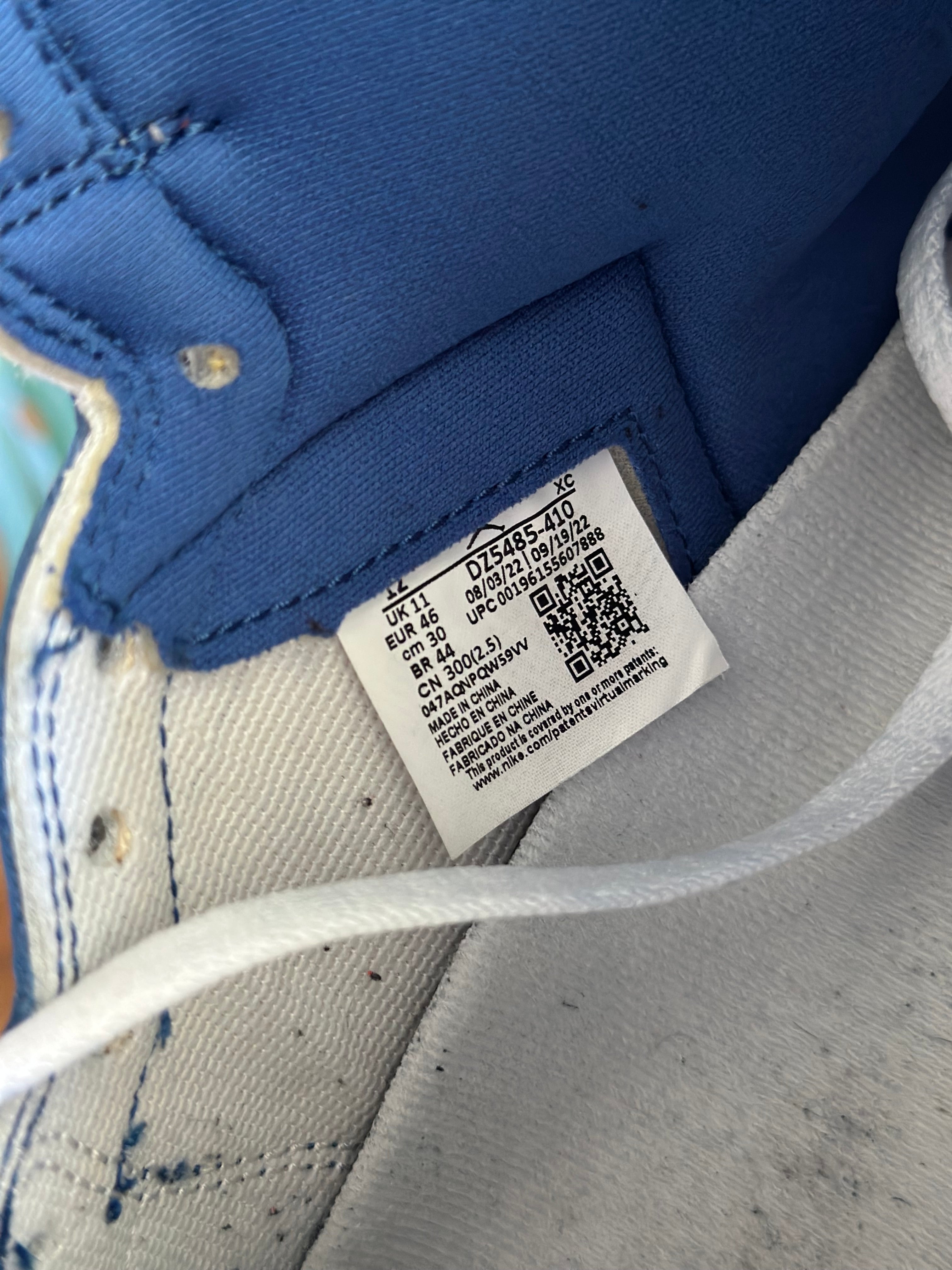 Size 12 - J1 true blue