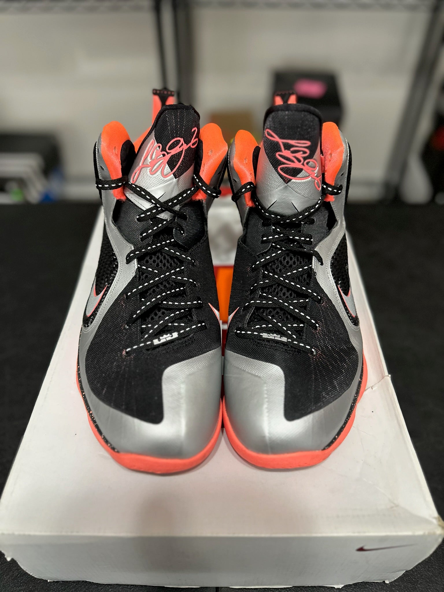 Size 13 - LeBron 9 mango