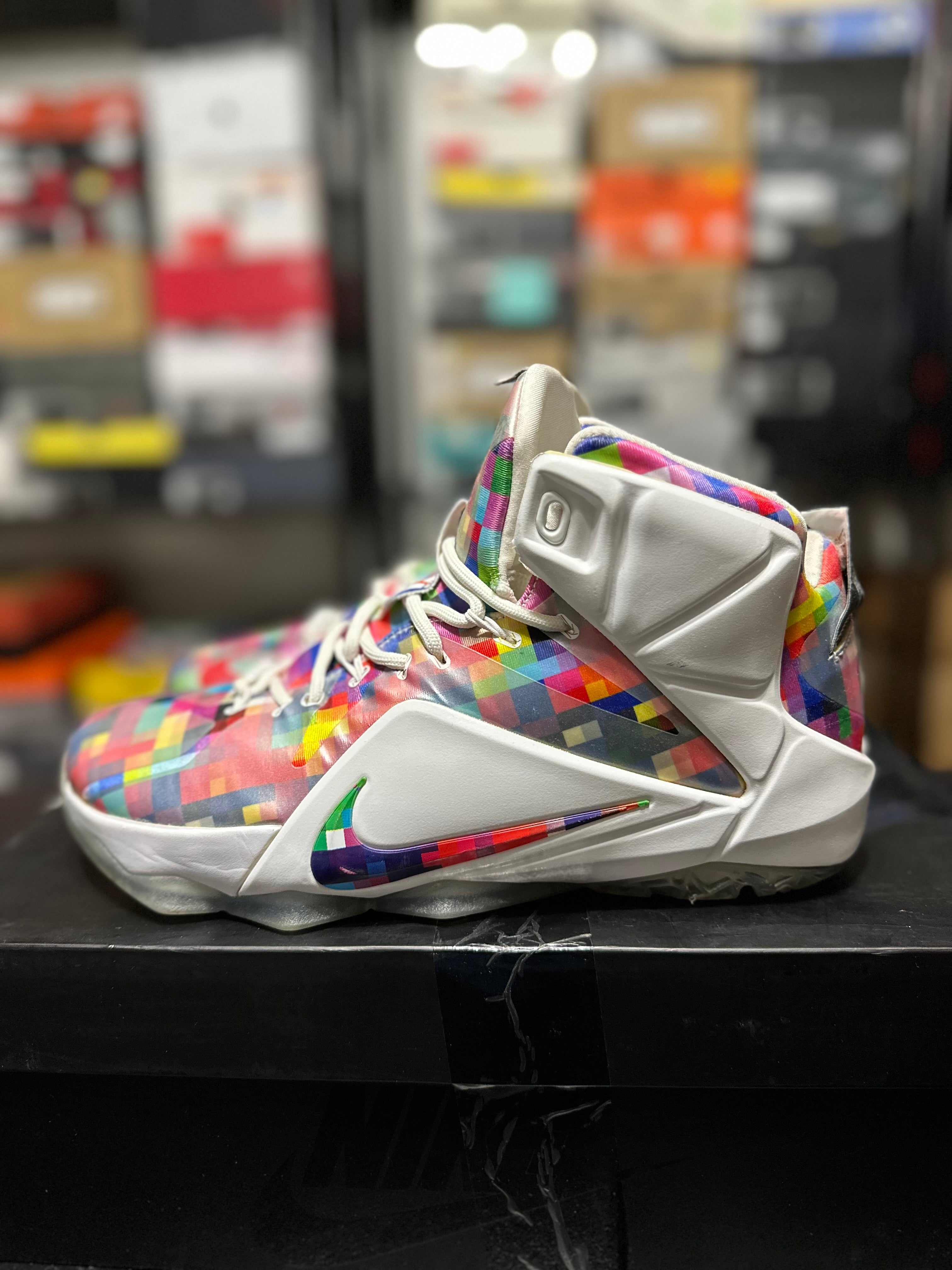 Size 9.5 - LeBron 12 prism