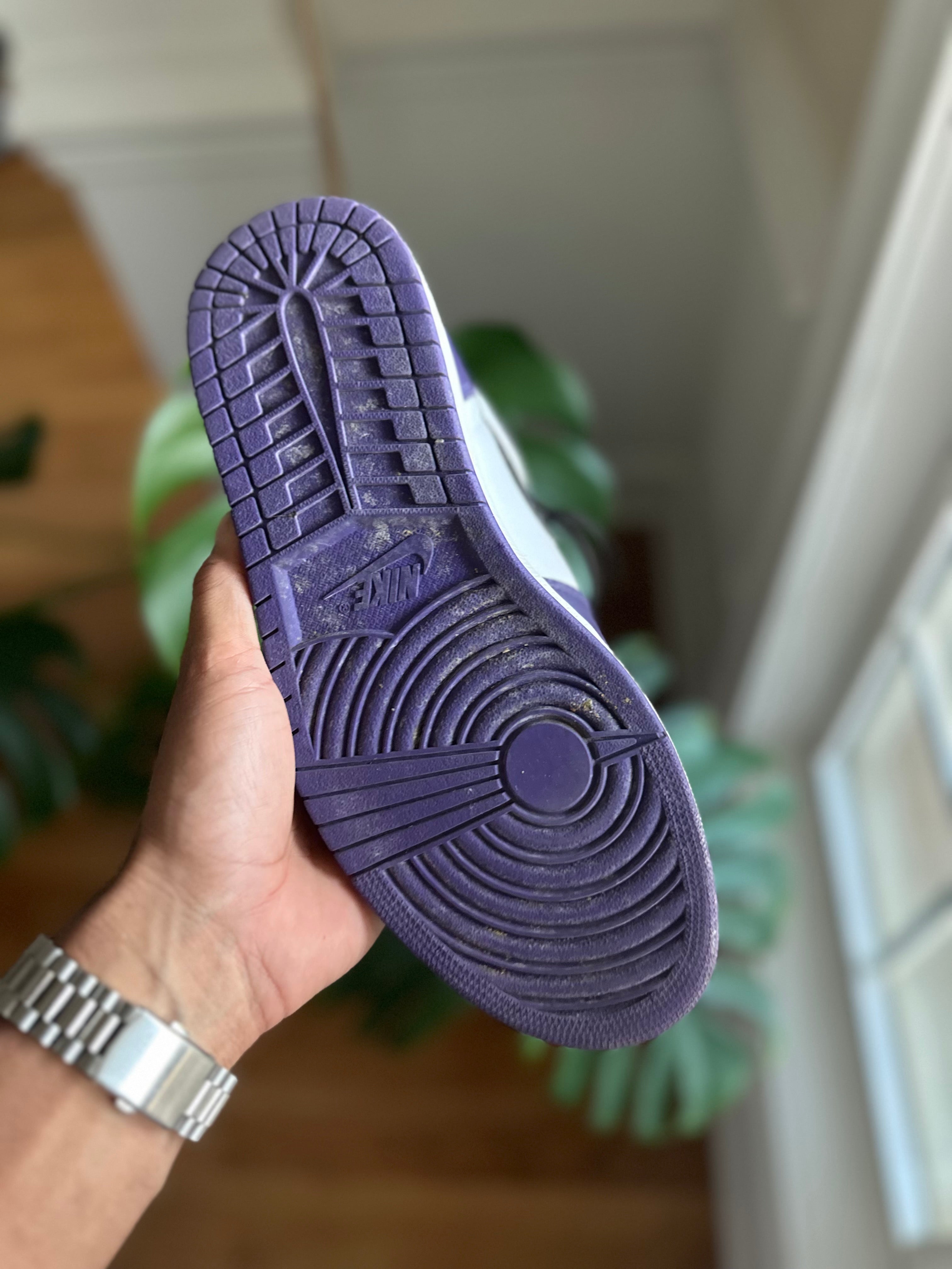 Size 9.5 - J1 court purple 2.0