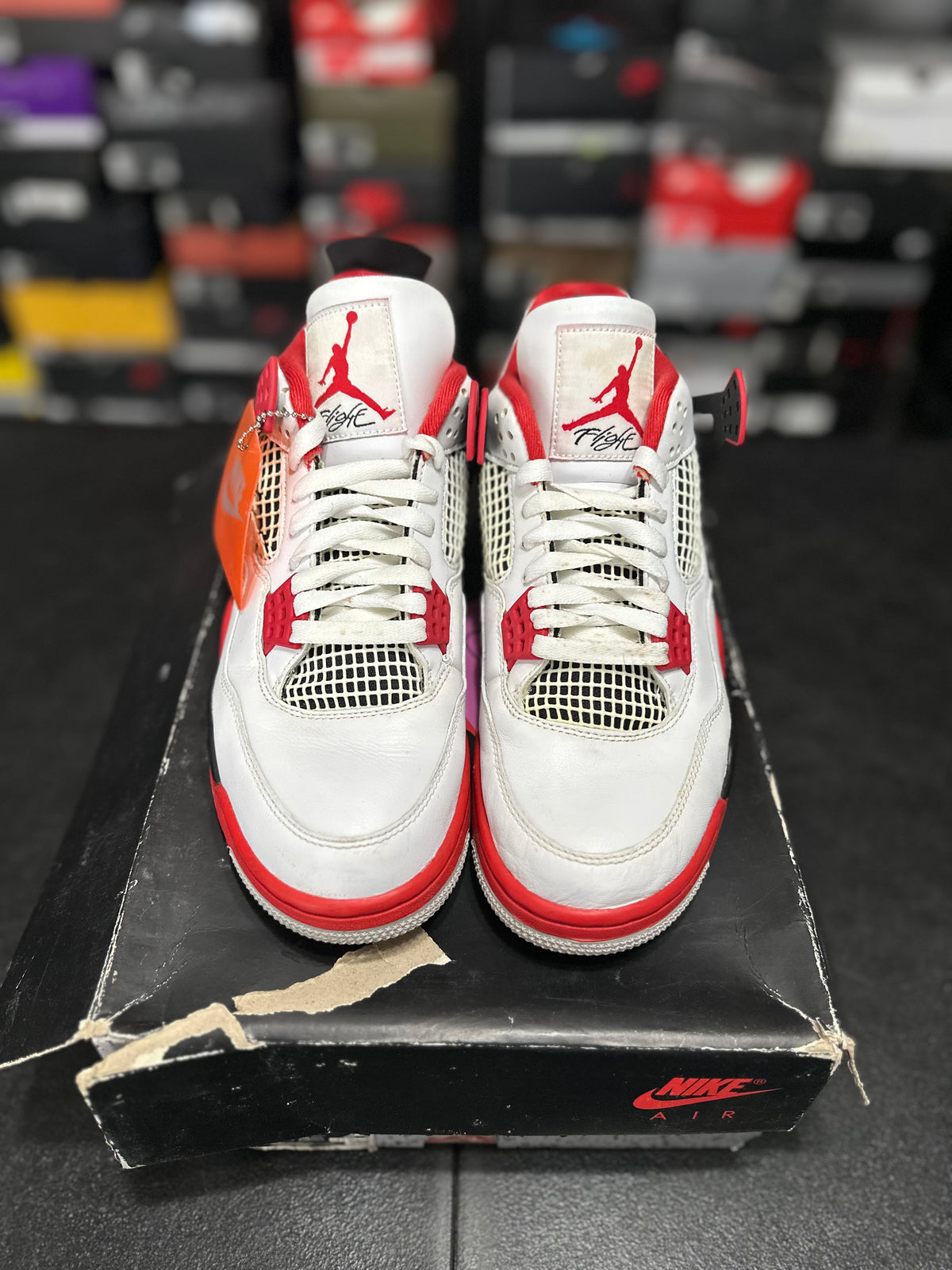 Size 9 - J4 fire red *READ DESCRIPTION*