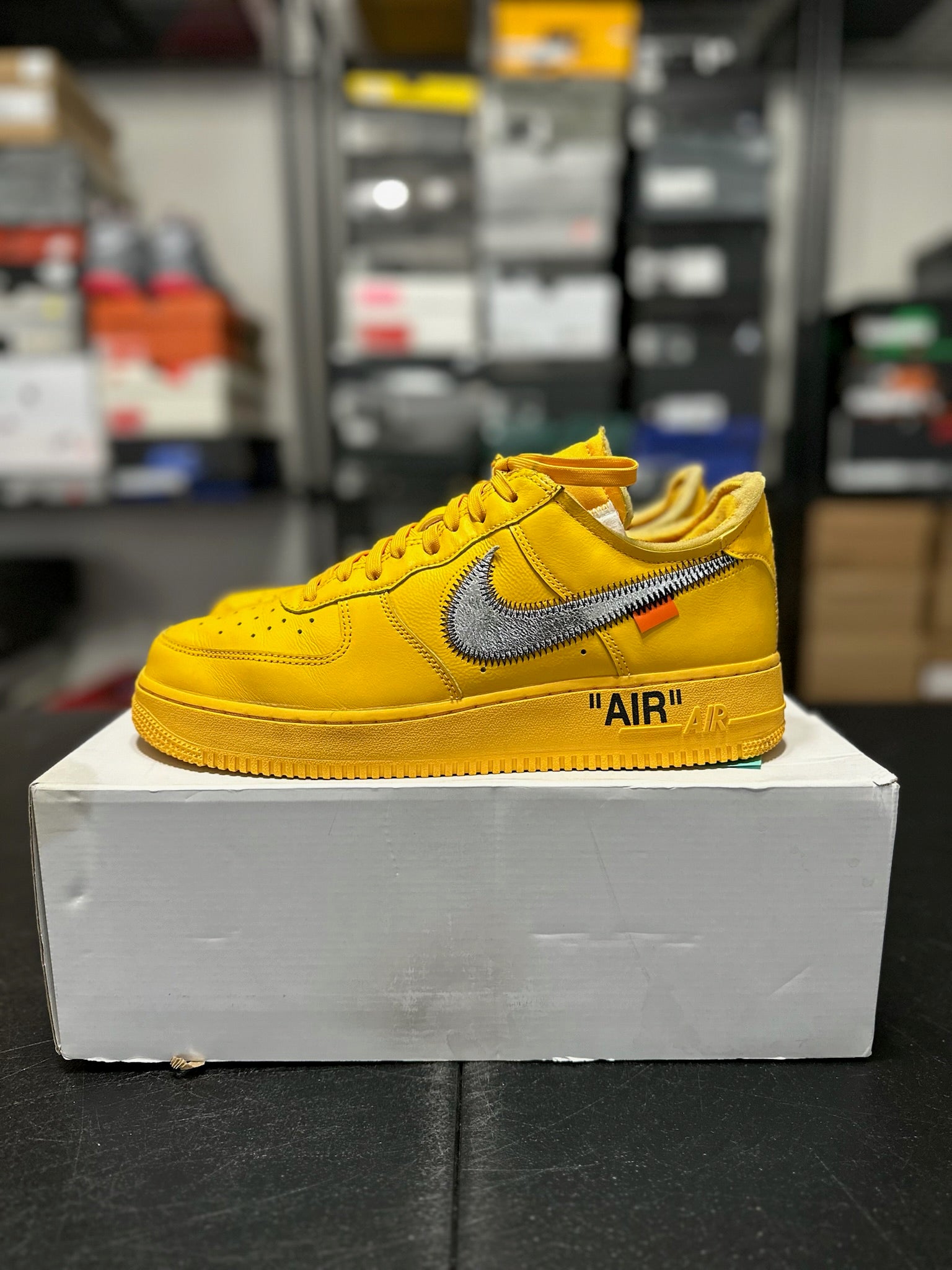 Size 9 - AF 1 Off White ICA University Gold