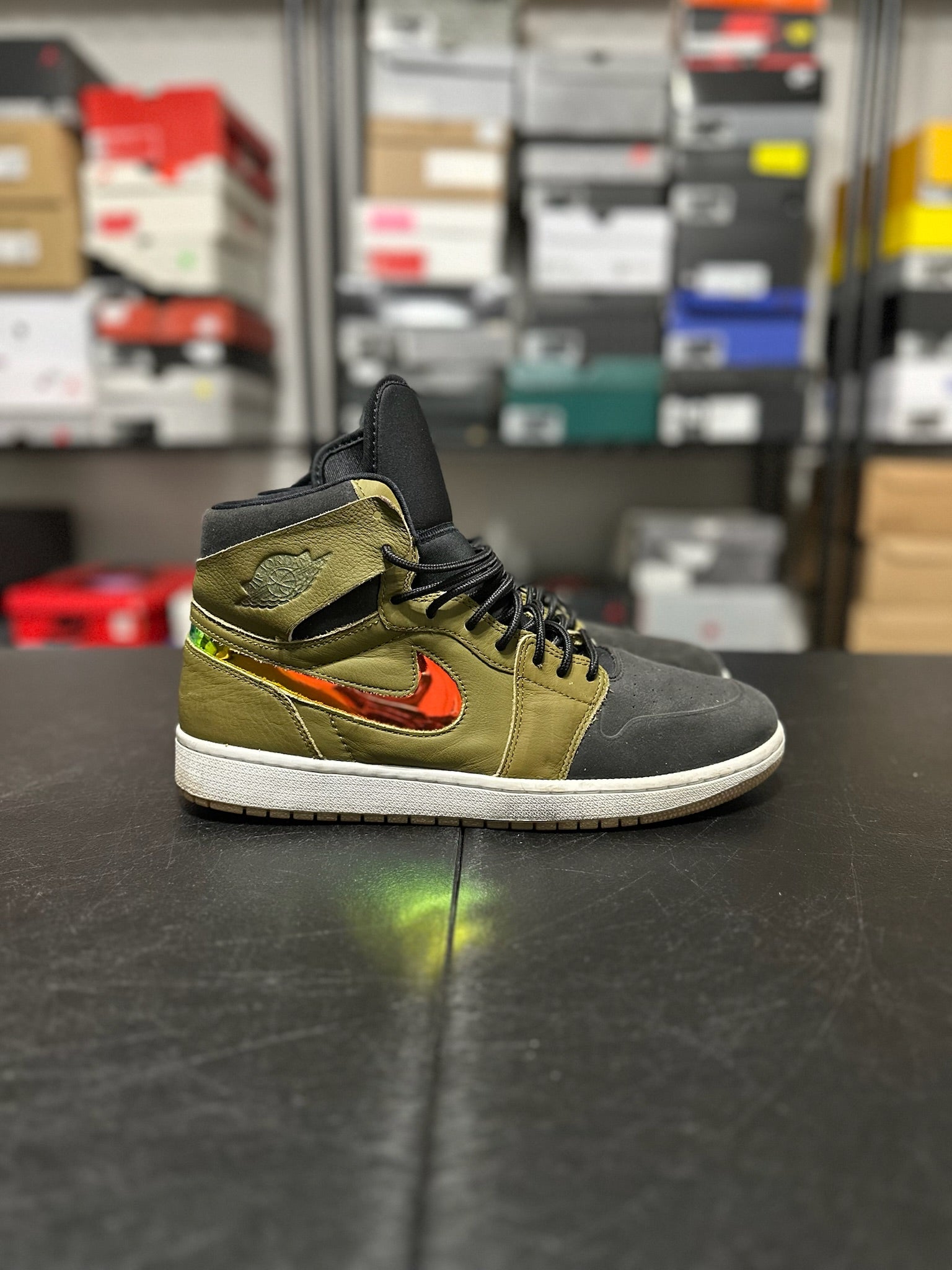 Size 12 - J1 High Nouveau Militia Green