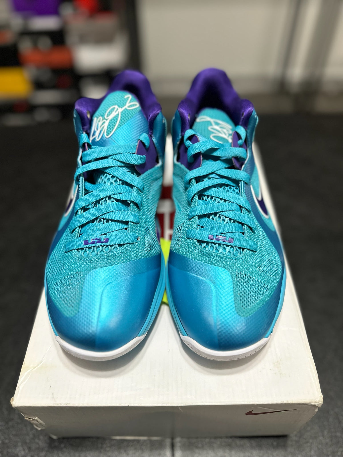 Size 9 - LeBron 9 low summit lake hornets