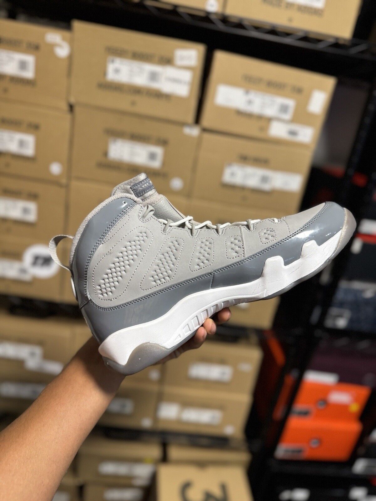 Size 10 - Air Jordan 9 Retro 2012 Cool Grey