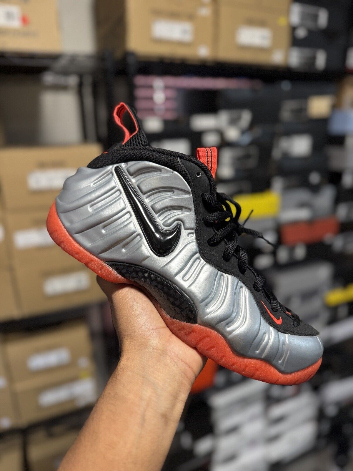 Size 10 - Nike Air Foamposite Pro Crimson