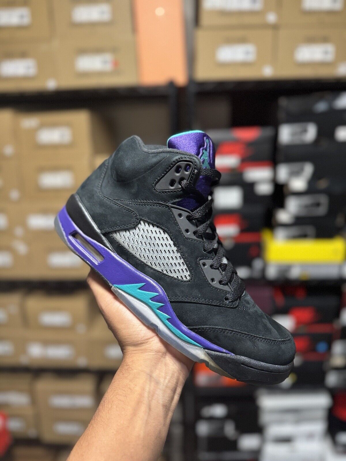 Size 10 - Air Jordan 5 Retro Black Grape