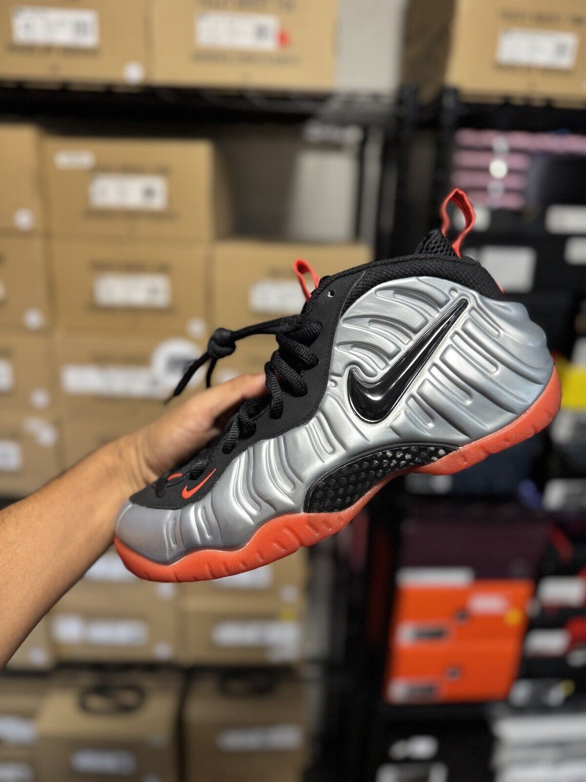 Size 10 - Nike Air Foamposite Pro Crimson