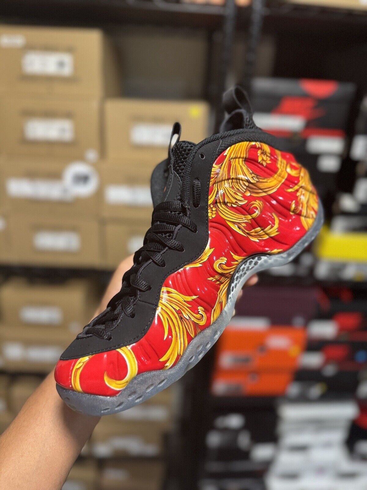 Size 10.5 - Nike Supreme x Air Foamposite One SP Red