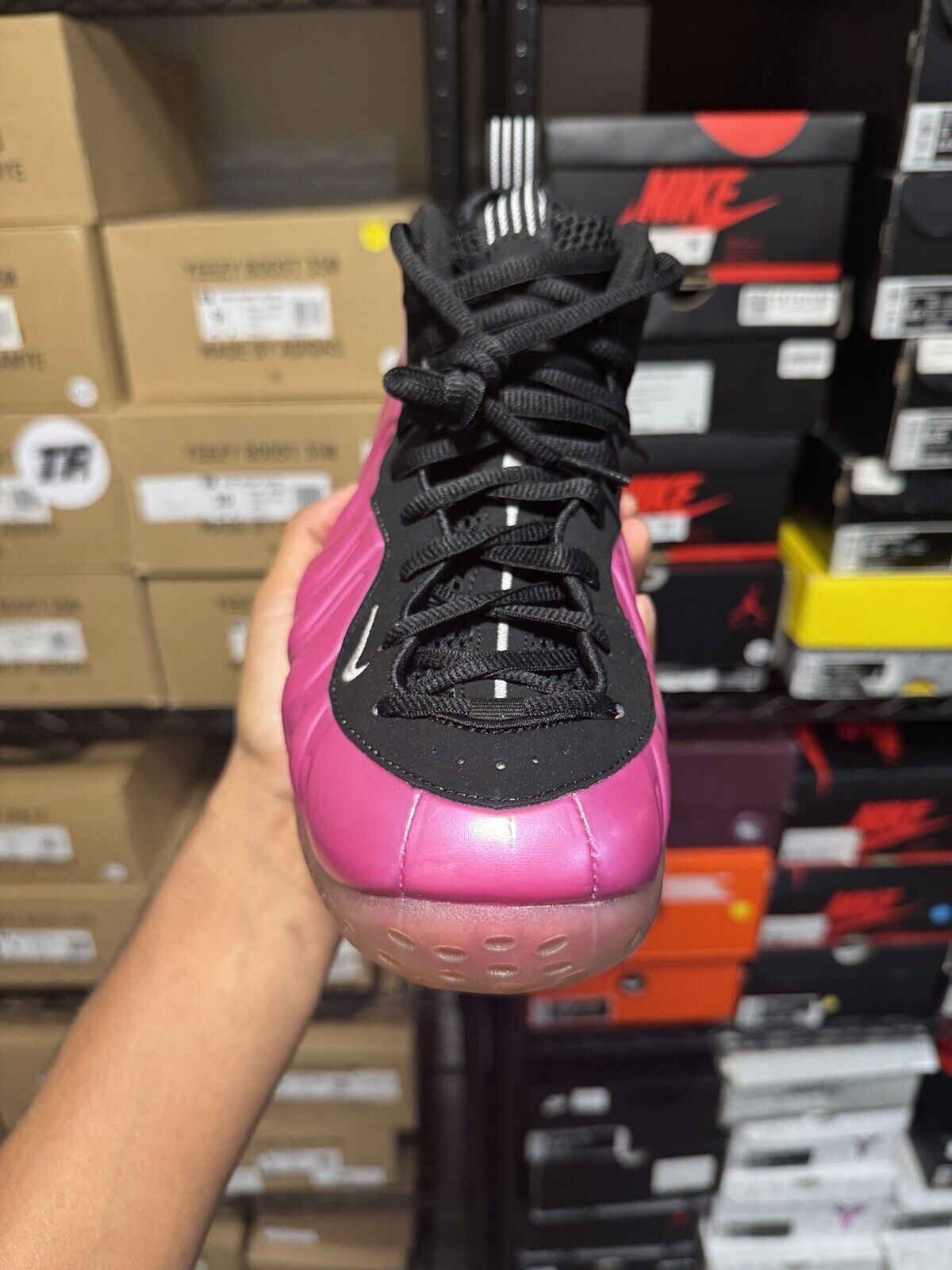 Size 10.5 - Nike Air Foamposite One Pearlized Pink