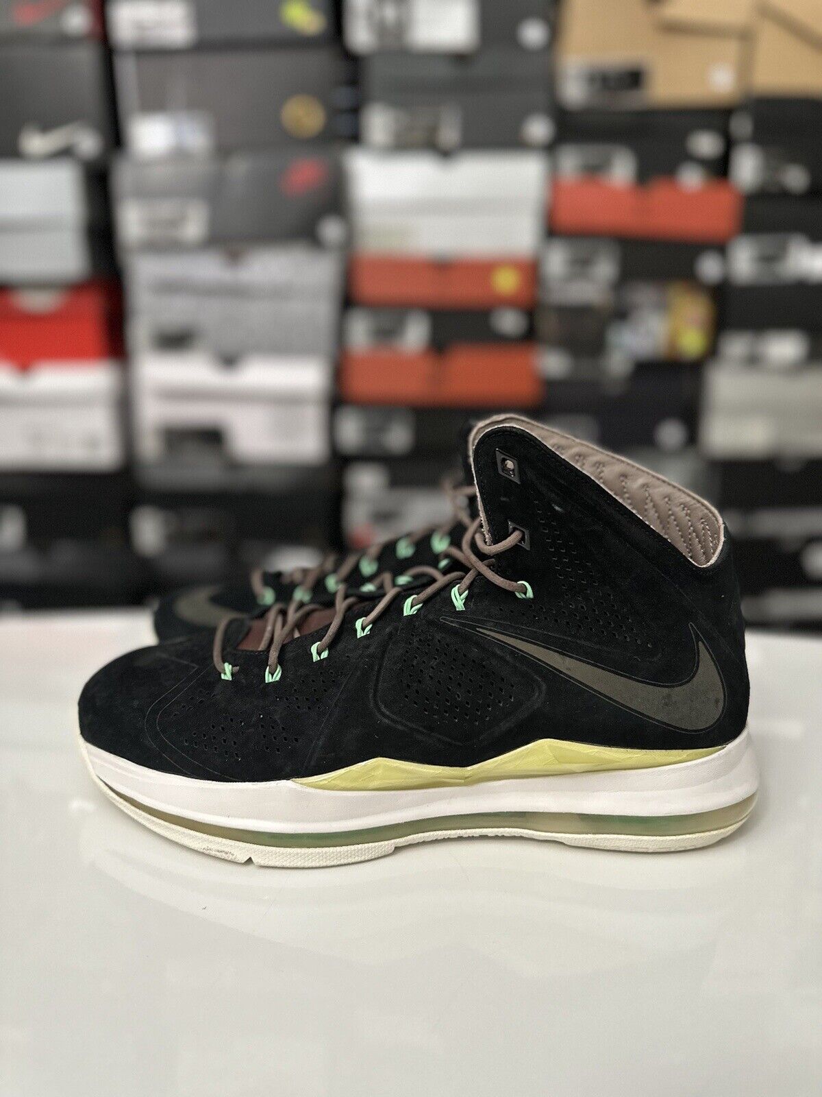 Size 9.5 - Nike LeBron 10 EXT QS Black Suede