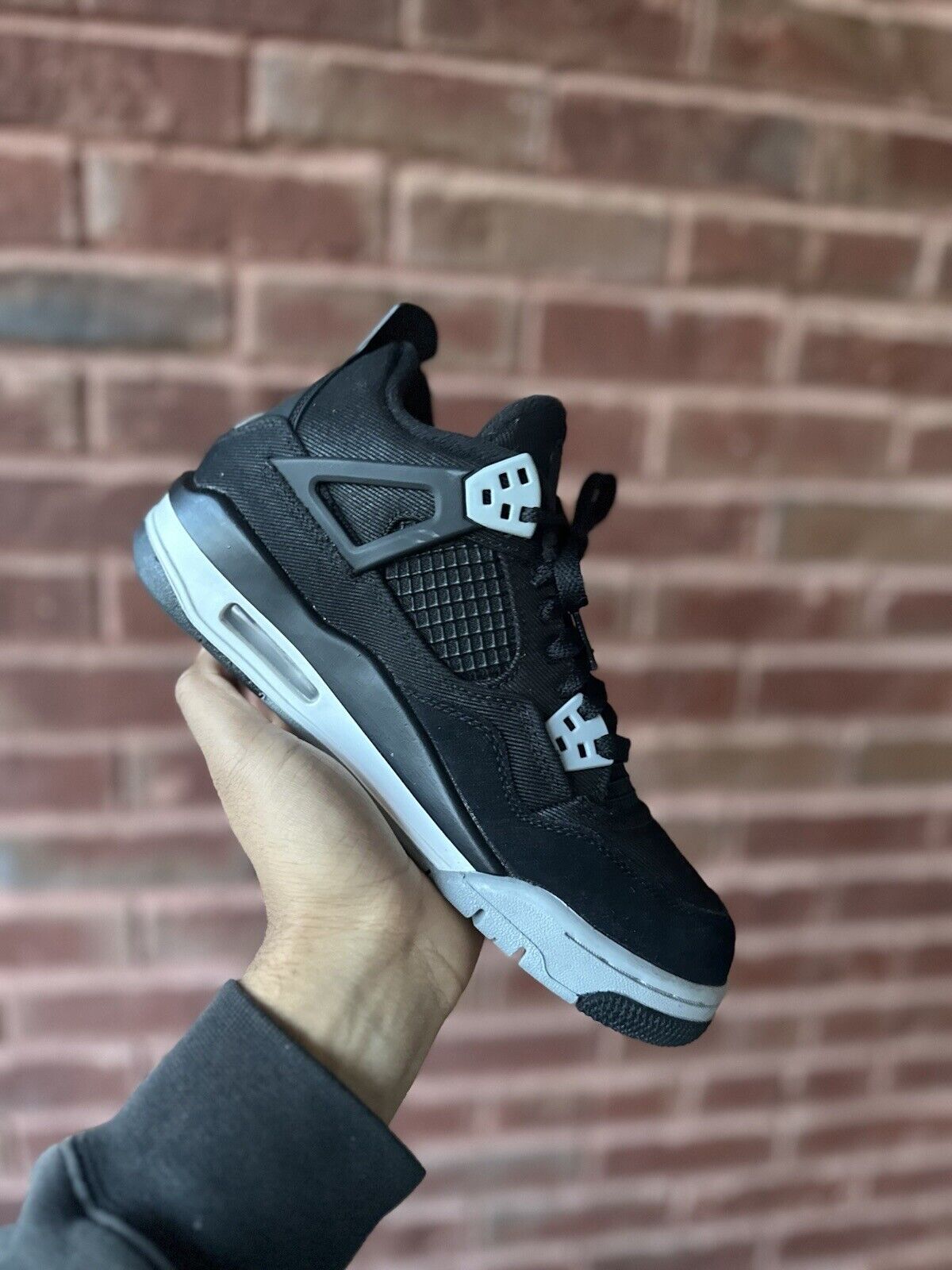 Size 6Y - Jordan 4 Retro SE Mid Black Canvas