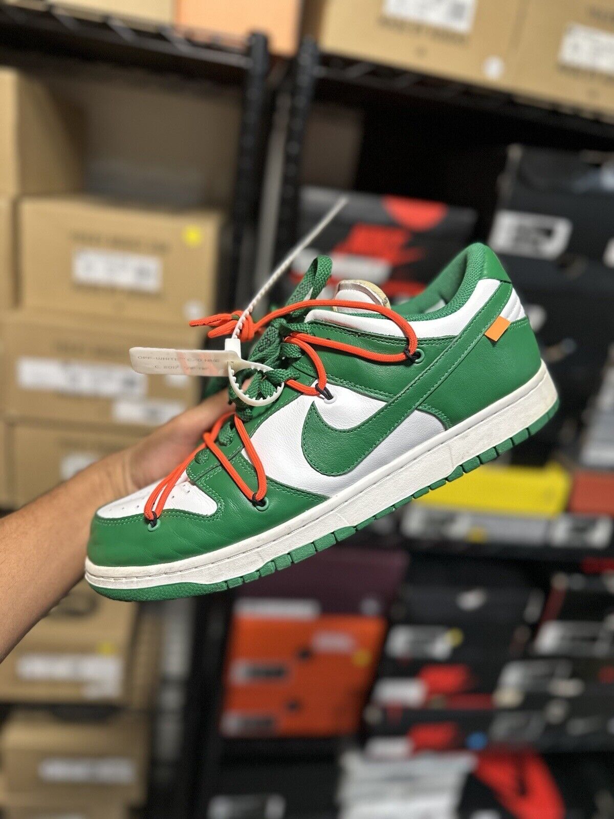 Size 12 - Nike Dunk Low x OFF-WHITE Pine Green 2019