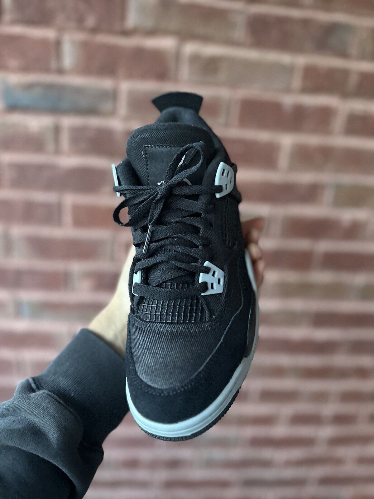 Size 6Y - Jordan 4 Retro SE Mid Black Canvas